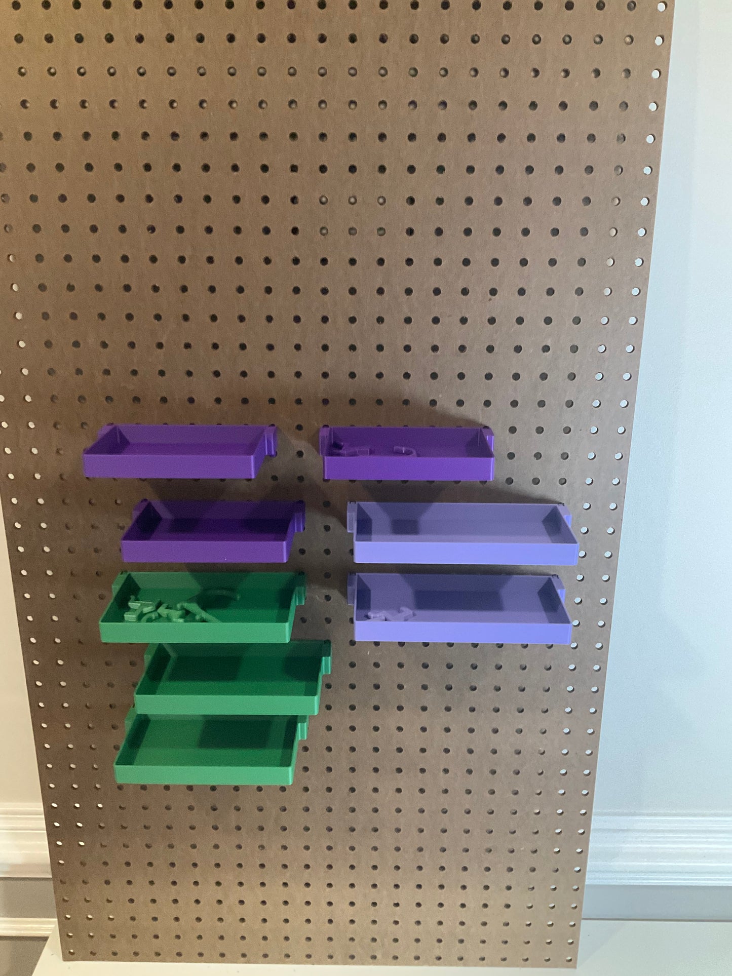 Pegboard Shelves for Standard 1/4” Holes – Custom Sizes & Colors