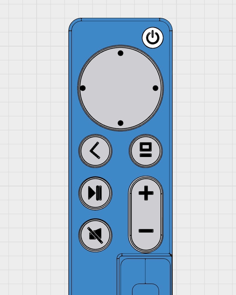 Oversized Apple TV Remote Case with Fidget Buttons – Siri Remote Gen 3 Compatible