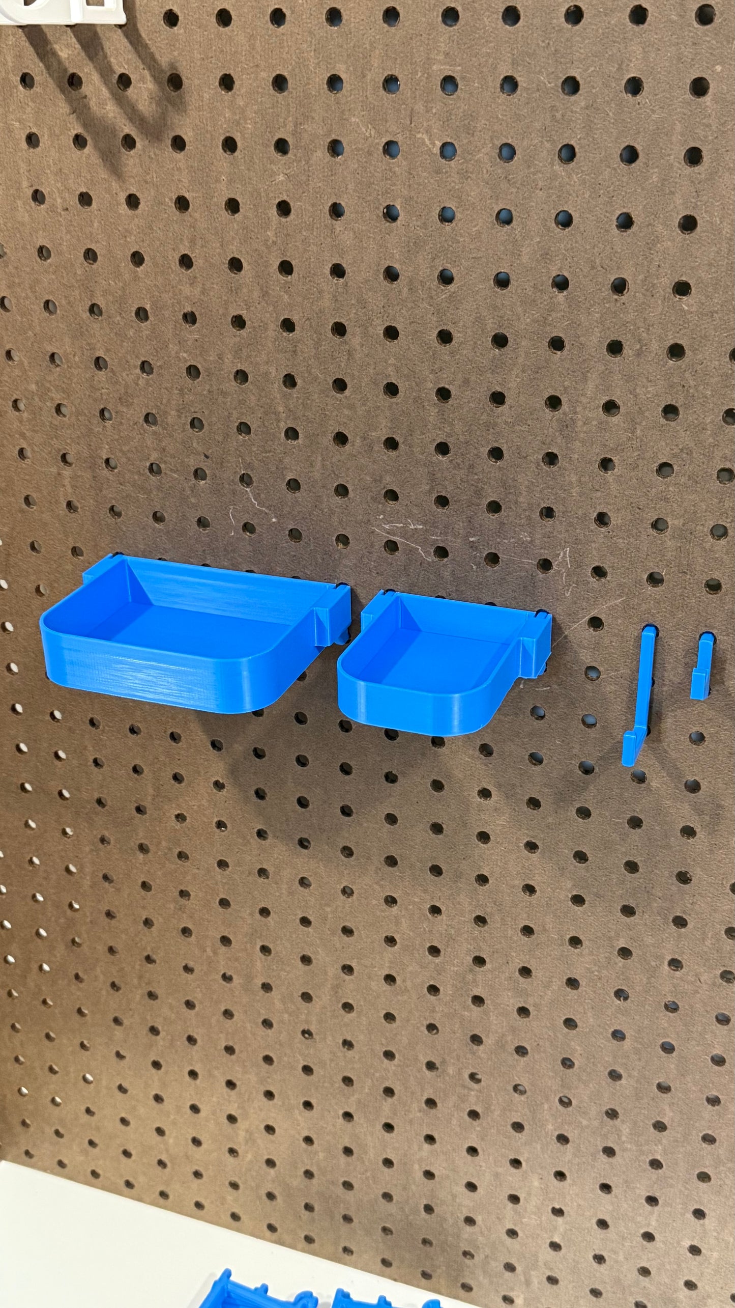 Pegboard Shelves for Standard 1/4” Holes – Custom Sizes & Colors