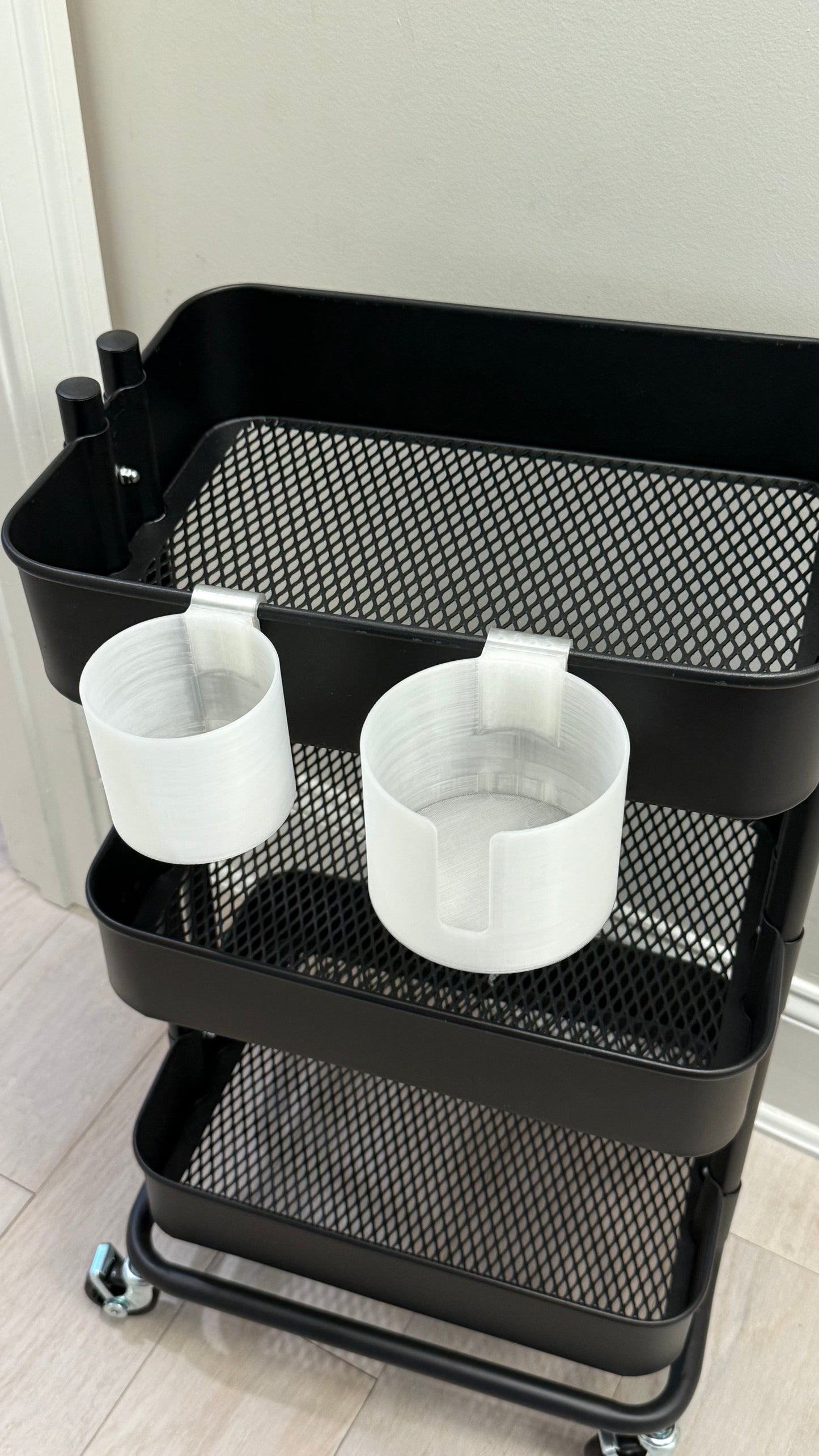 Tumbler and Bottle holder for the IKEA RASKOG Utility Cart