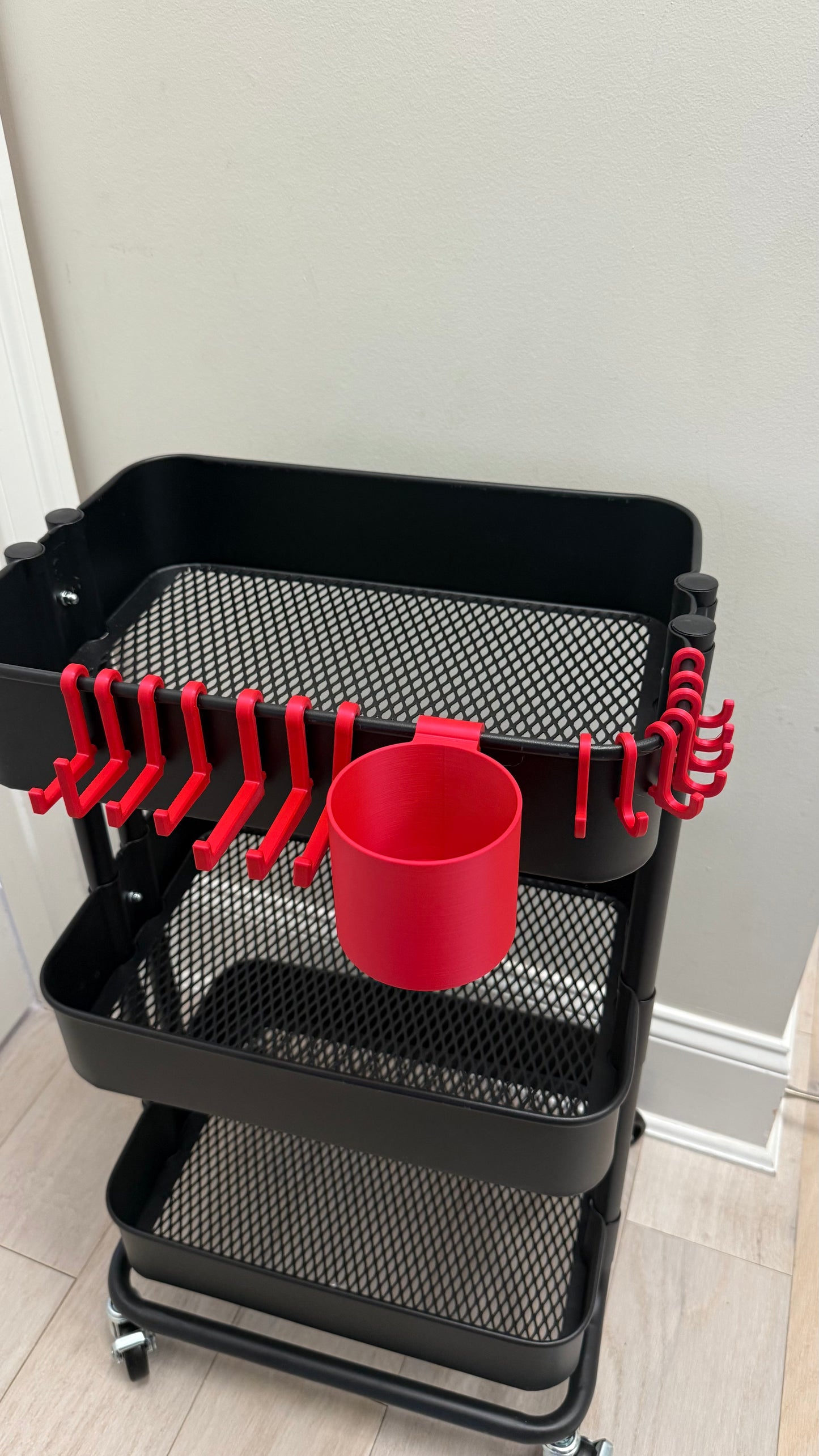 Tumbler and Bottle holder for the IKEA RASKOG Utility Cart