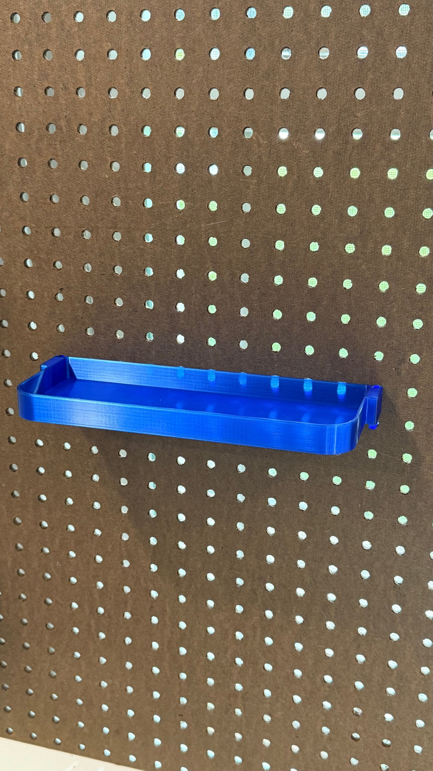 Pegboard Shelves for Standard 1/4” Holes – Custom Sizes & Colors