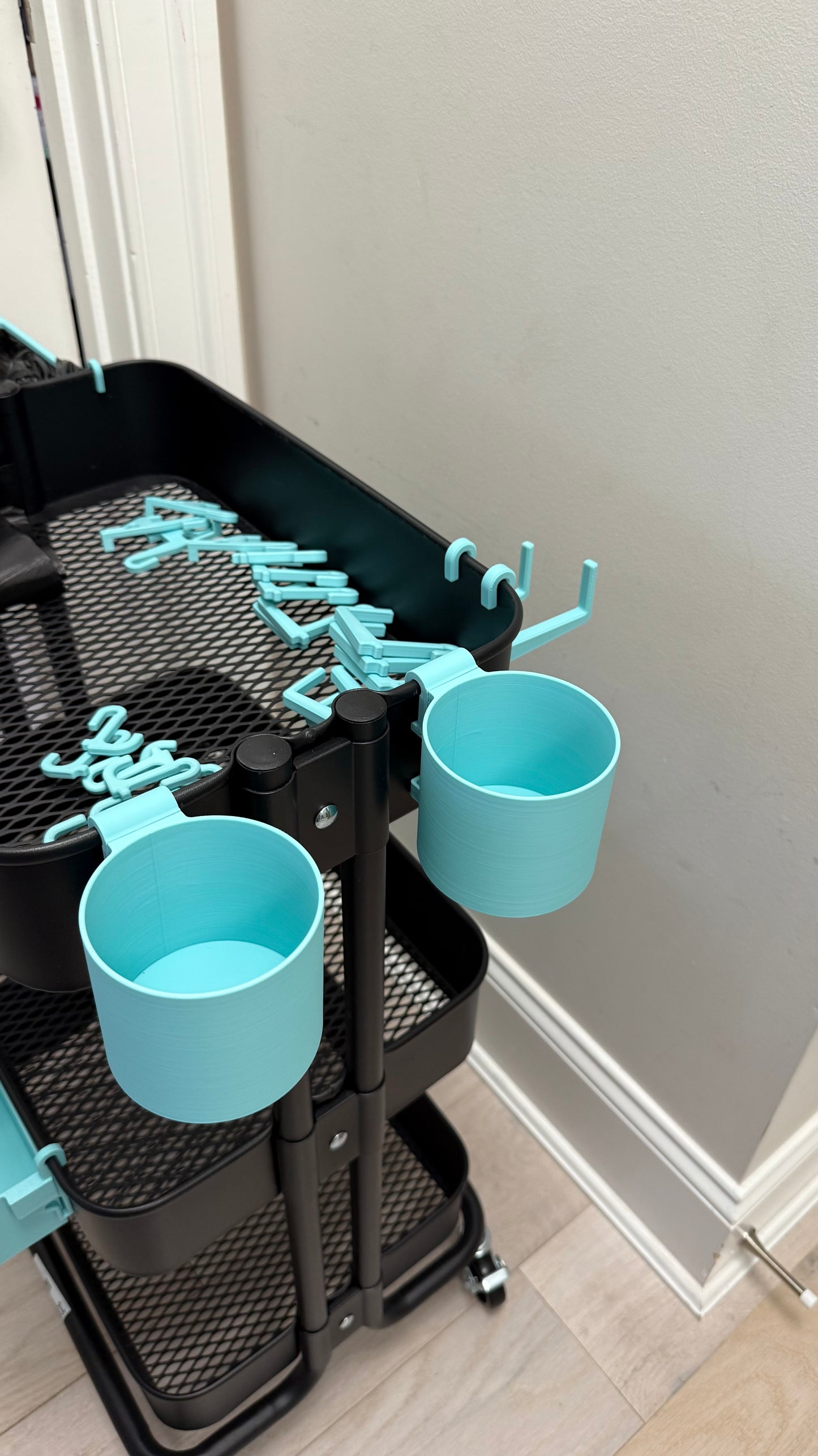 Tumbler and Bottle holder for the IKEA RASKOG Utility Cart