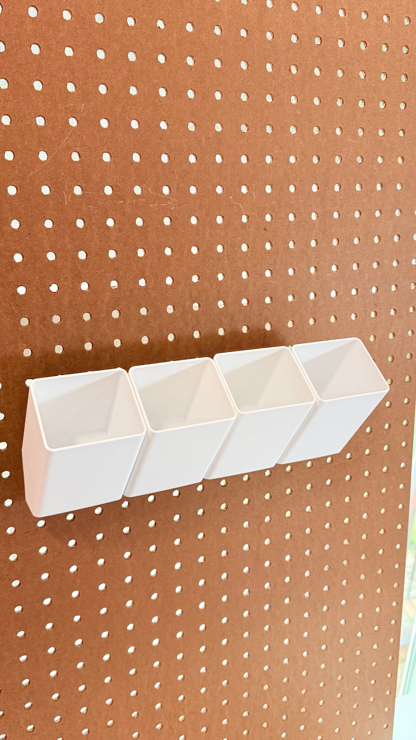Slanted Pencil Holder for 1/4" Pegboards
