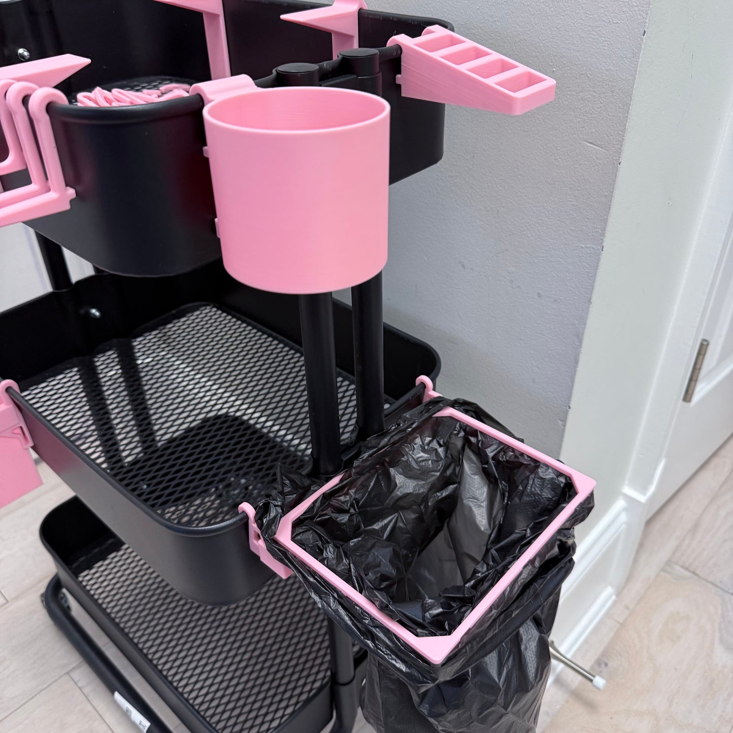 Tumbler and Bottle holder for the IKEA RASKOG Utility Cart