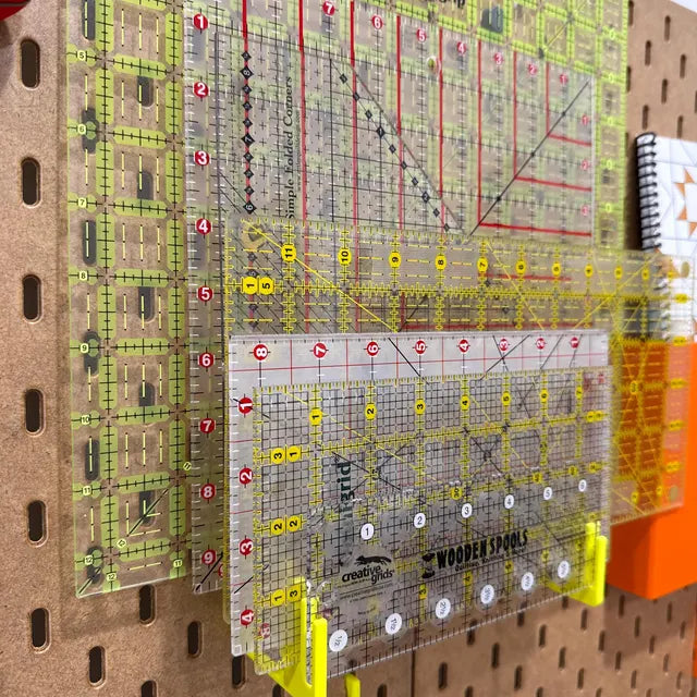 Ruler Holder for IKEA SKADIS Pegboards