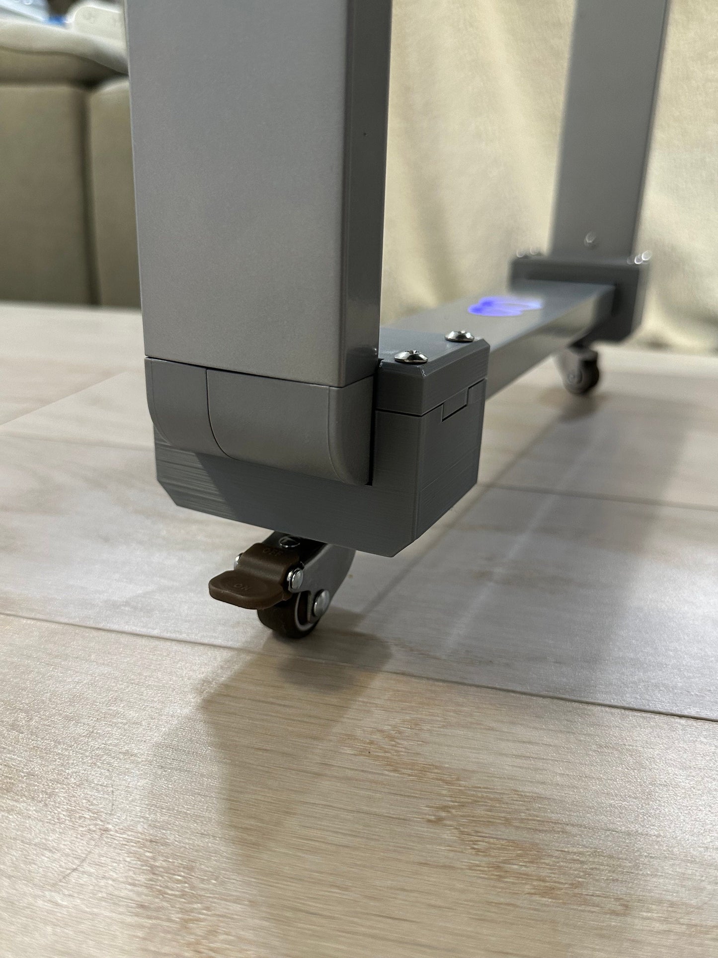 Low‑profile casters installed on Arcade1UP Infinity Game Table leg