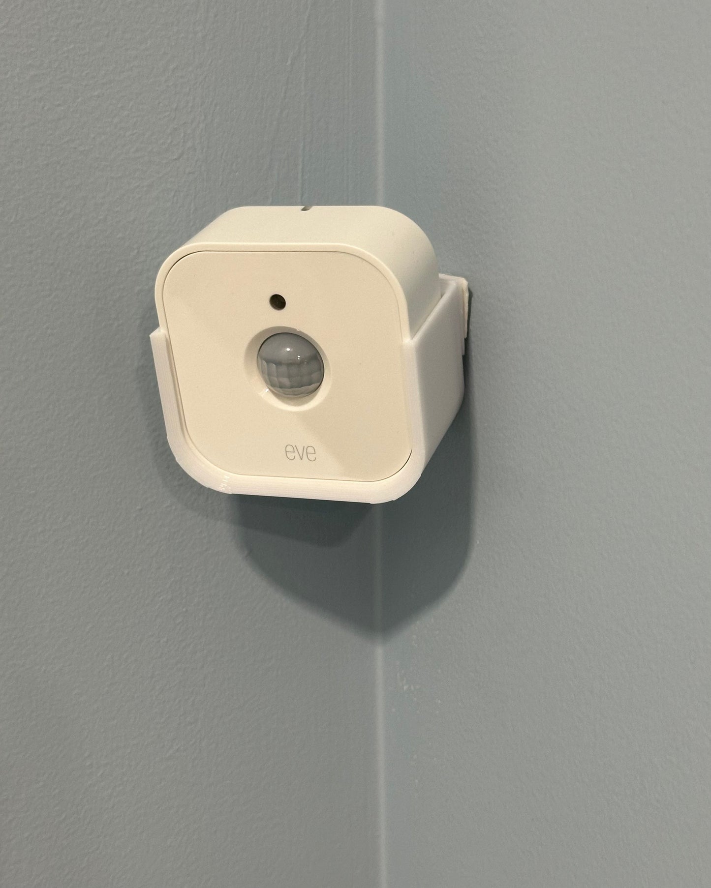 Eve Motion Sensor Mount Bracket - Indoor Outdoor Magnetic or Command Strip Install - Tilt or No Tilt Options - Secure HomeKit QR Code Access