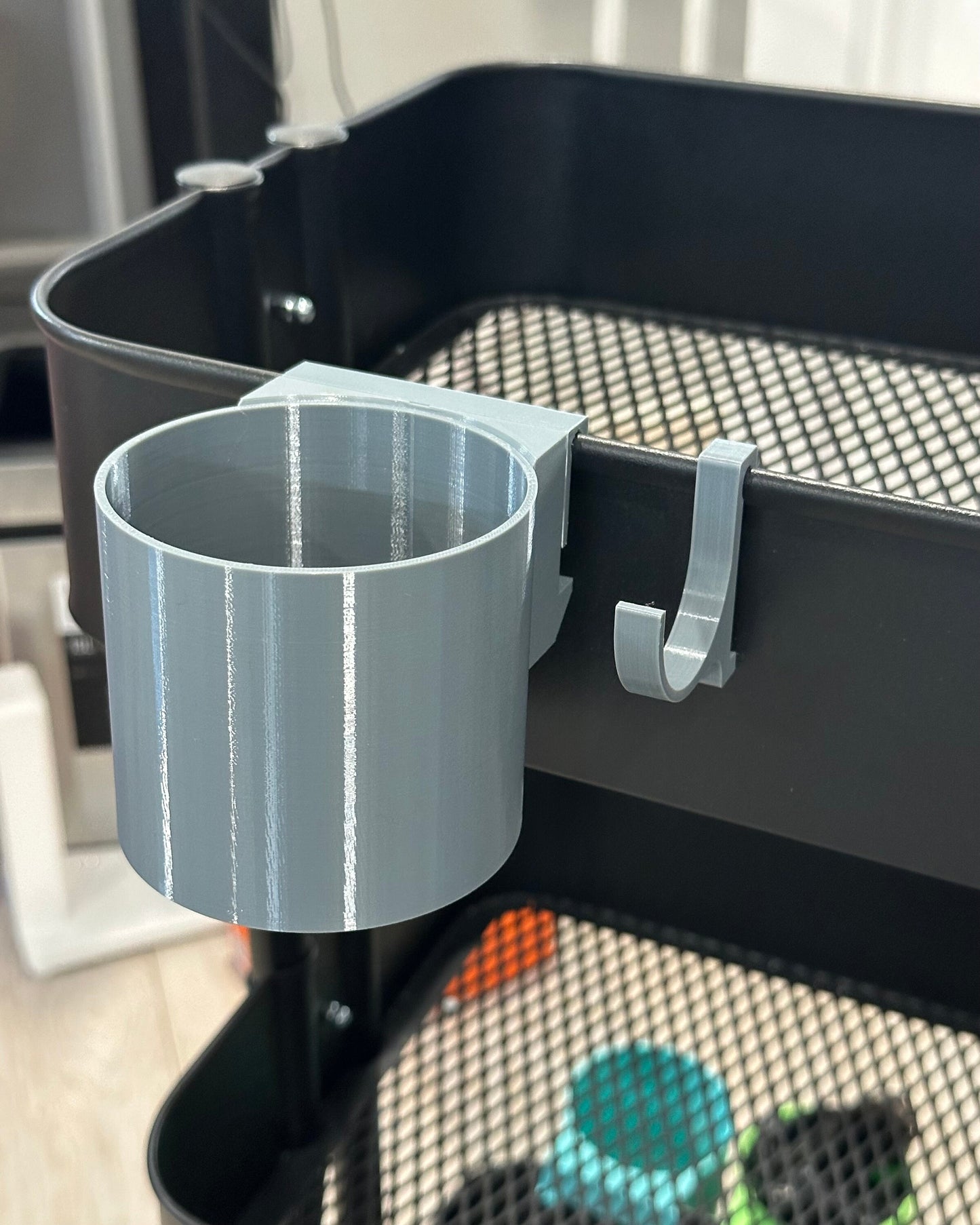 Tumbler and Bottle holder for the IKEA RASKOG Utility Cart, multiple sizes and 30+ colors