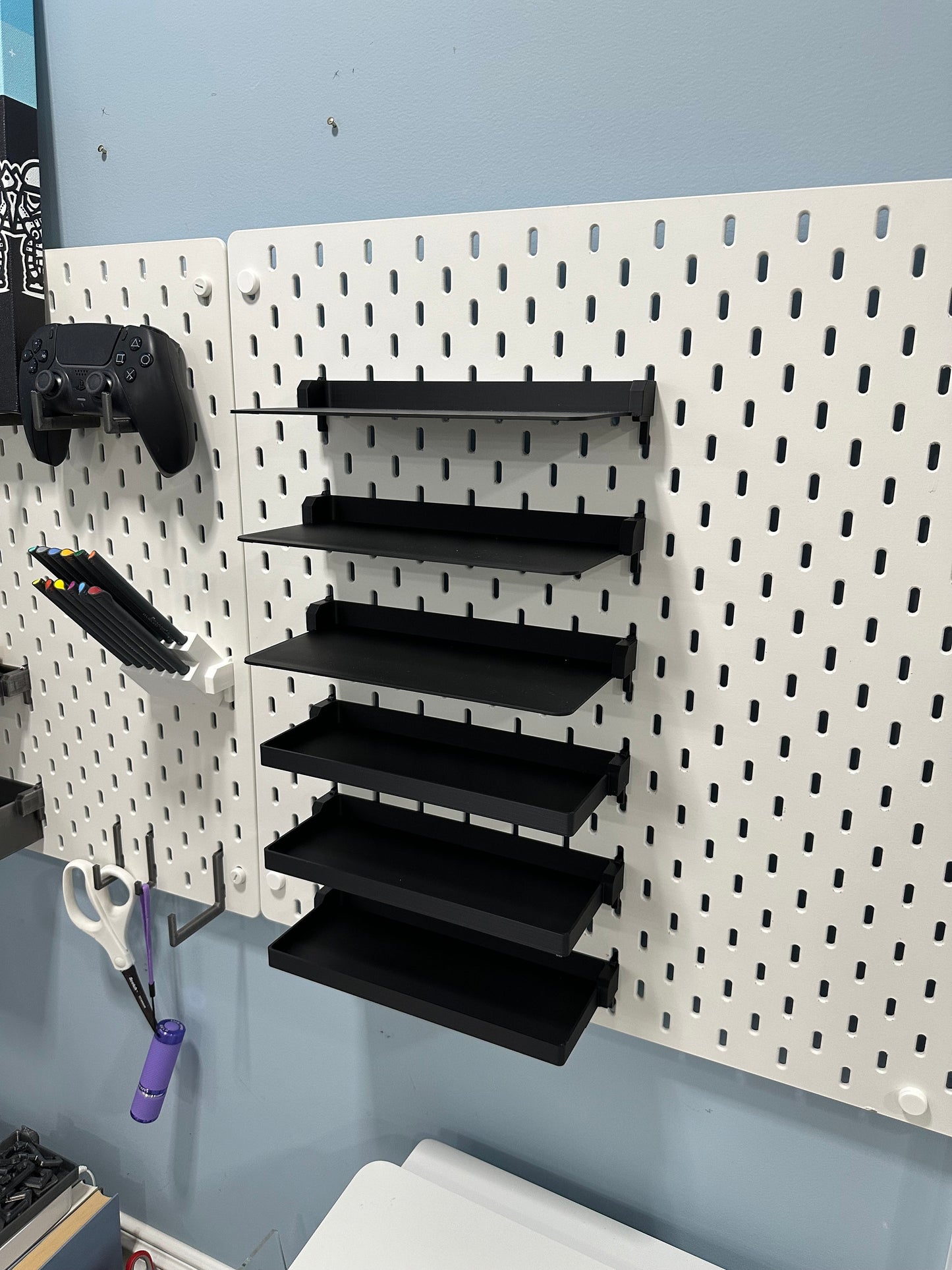 IKEA SKADIS and RASKOG Shelves – Custom Sizes & 30+ Colors, Works with many carts!