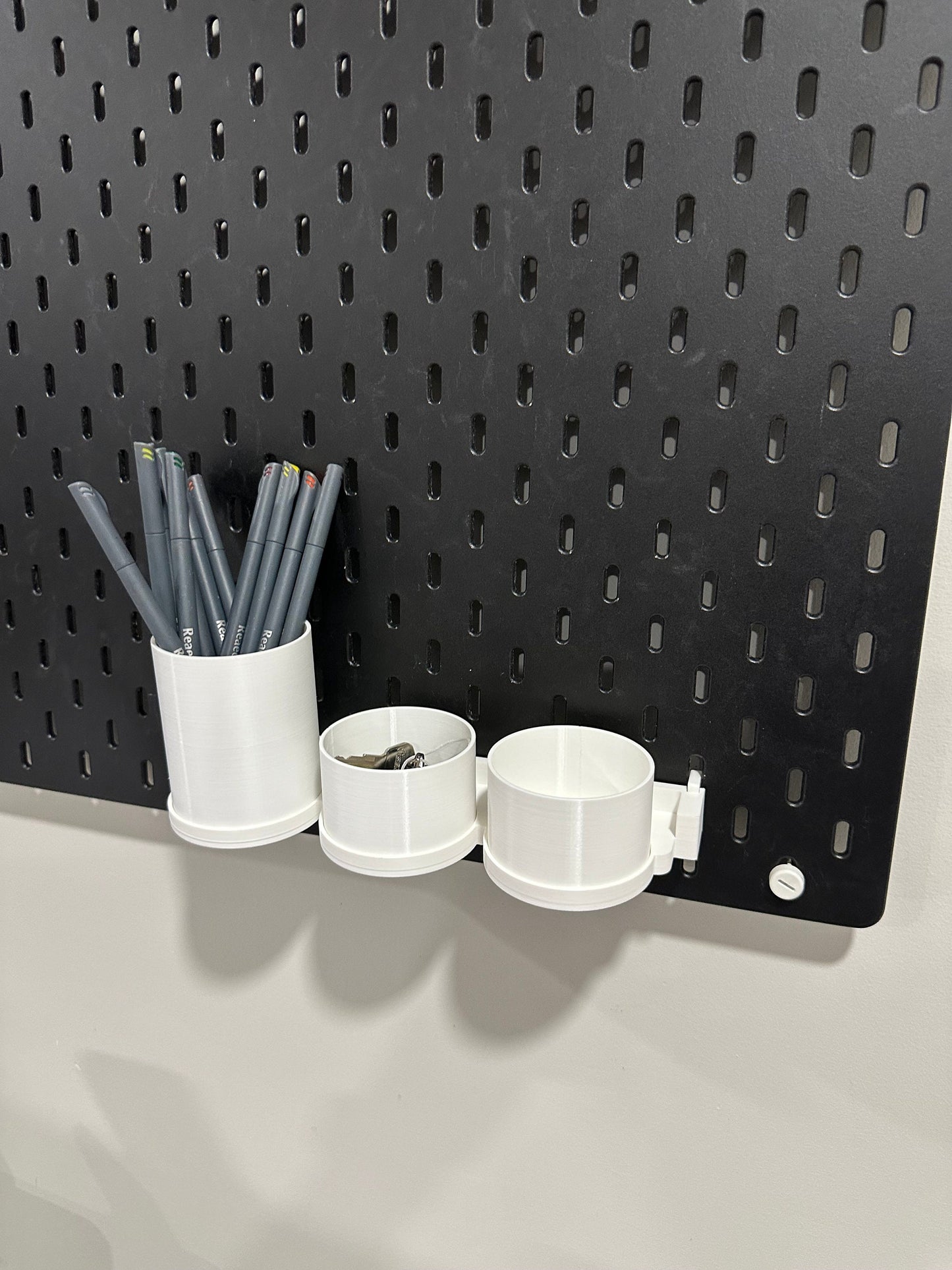 Magnetic Snap On Storage Cups – Compatible With IKEA SKÅDIS & RÅSKOG