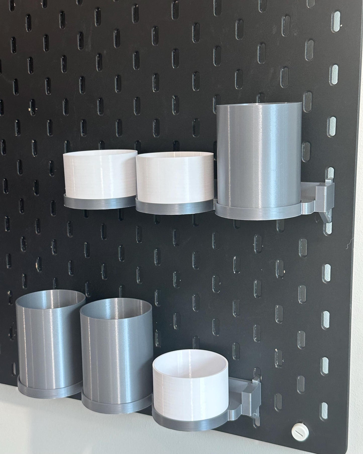 Magnetic Snap On Storage Cups – Compatible With IKEA SKÅDIS & RÅSKOG