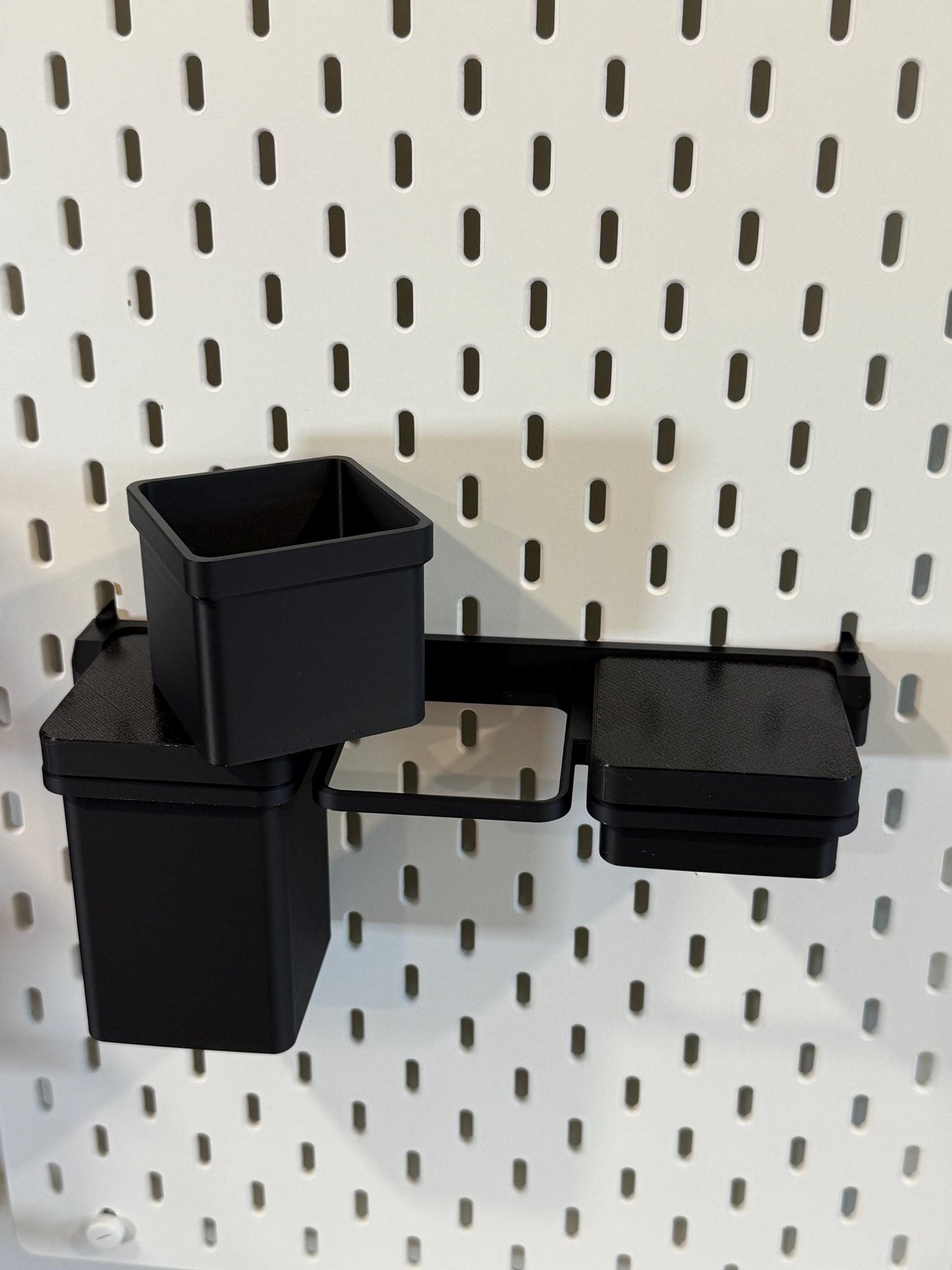 Removable Bins for IKEA SKADIS and RASKOG, unique design that work with both, comes in 30+ colors and 3 sizes