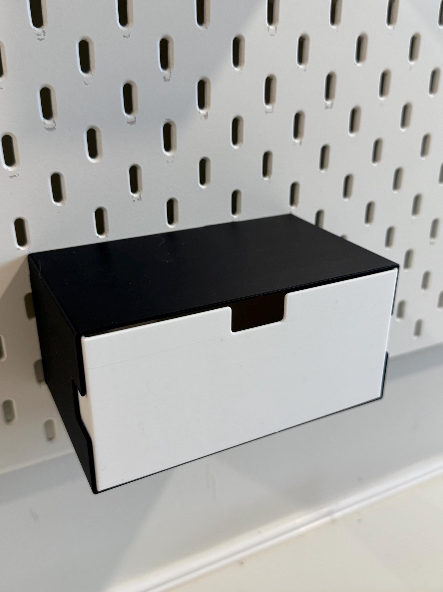 Modular Drawers for IKEA SKÅDIS Pegboard – Custom Sizes & Colors, Pegboard Storage Drawers for Craft Room, Office, Garage Organization