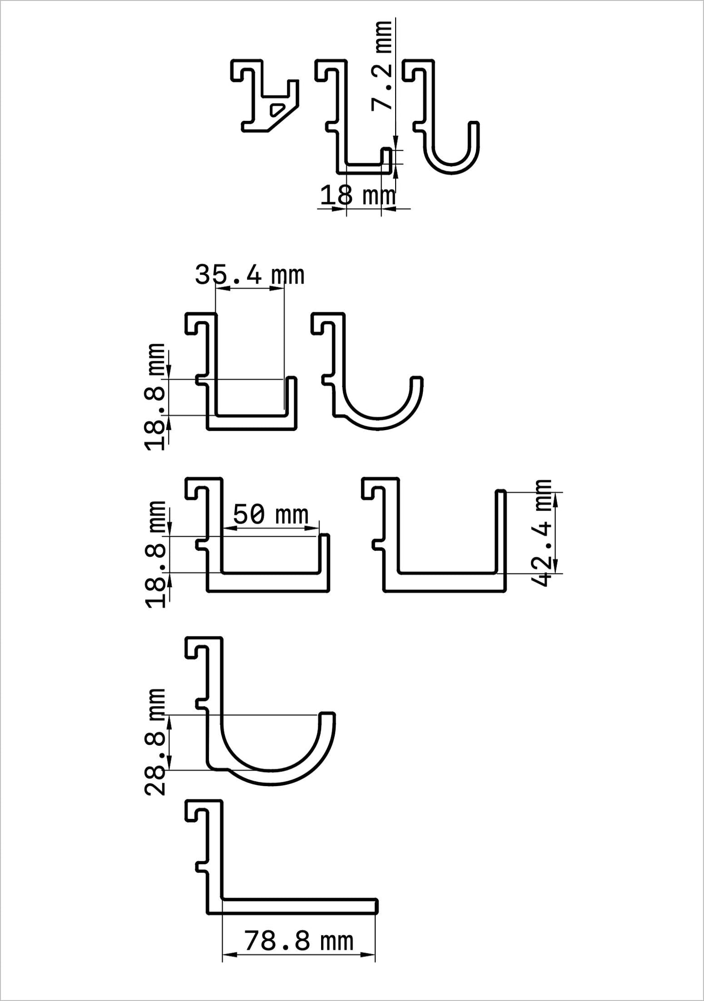 SKÅDIS Pegboard Hooks – Multiple Styles & Colors for IKEA SKÅDIS