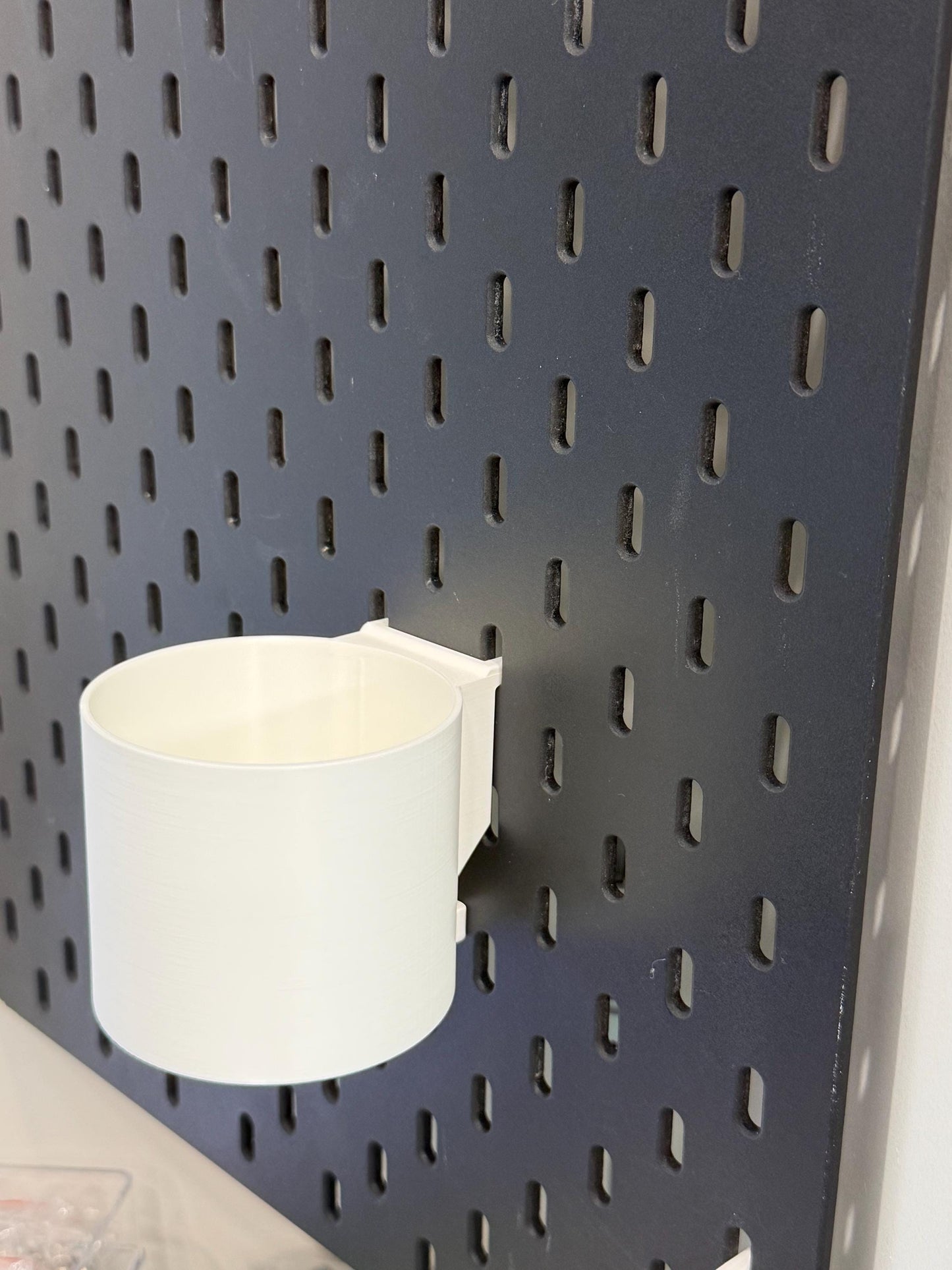 Tumbler and Bottle holder for the IKEA SKADIS pegboard, multiple sizes and 30+ colors