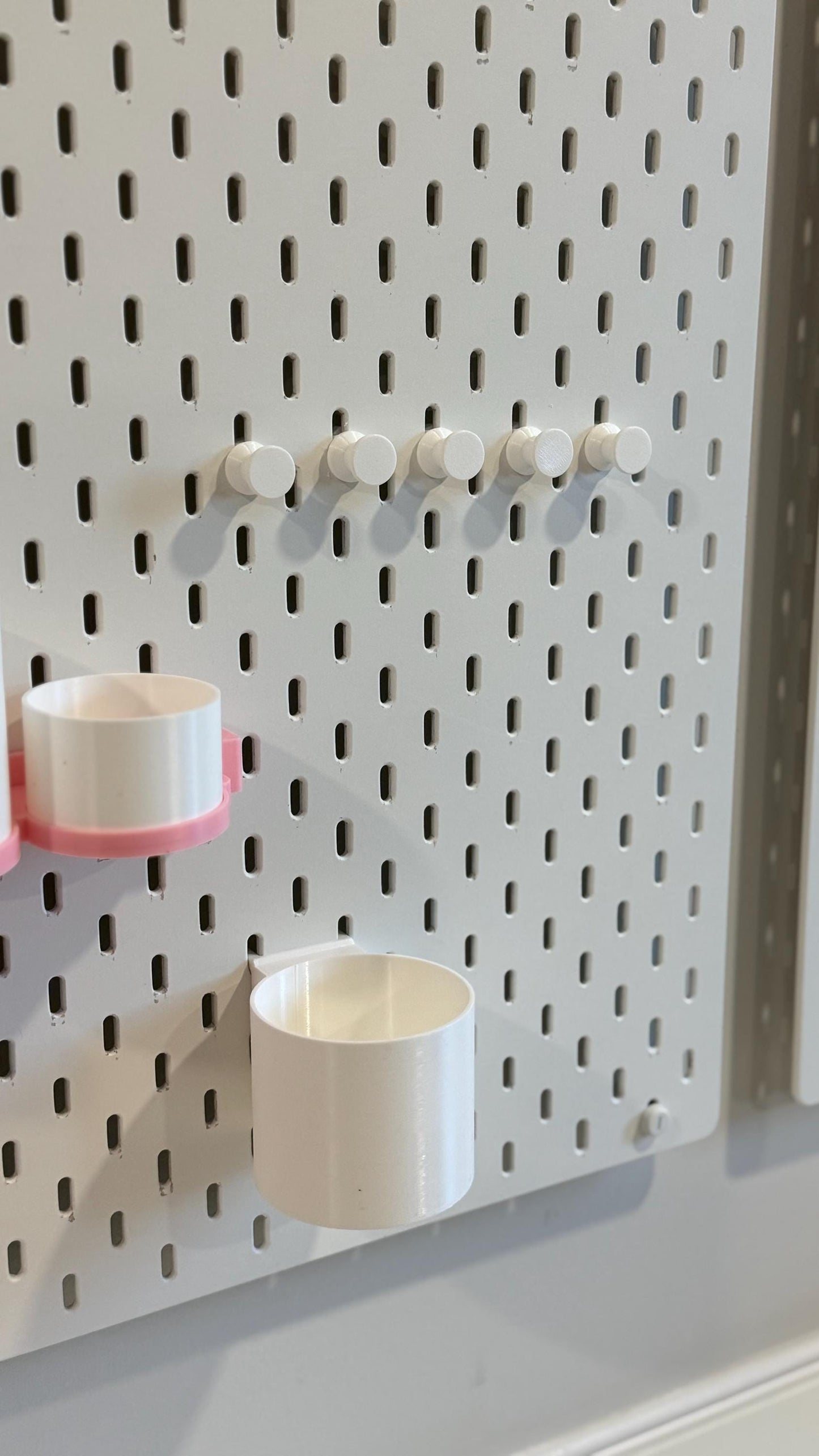 Magnetic Pegs for IKEA SKÅDIS – Push Pin Hooks for Pegboard Organization