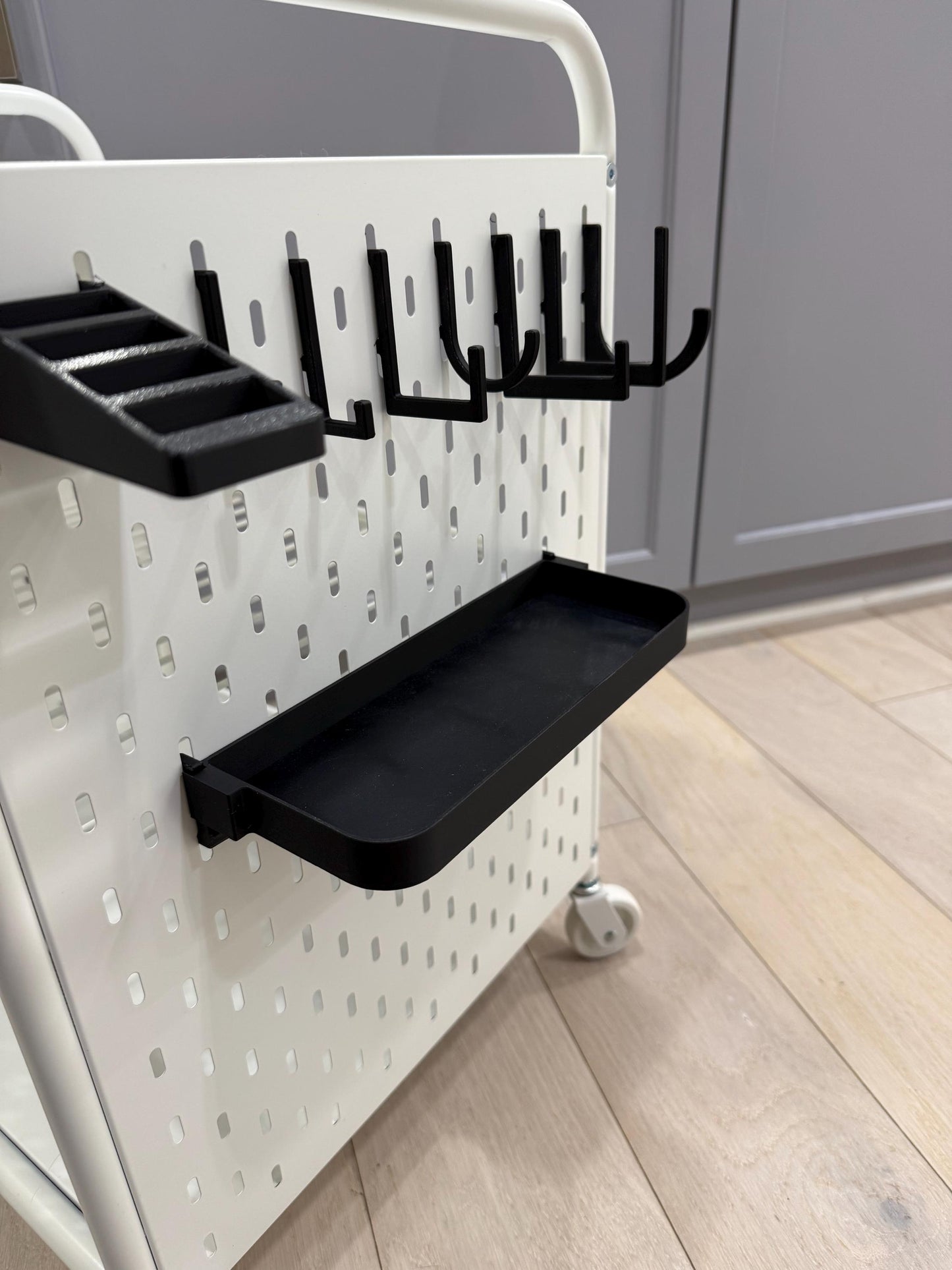 Hooks for IKEA BRANNBOLL - Also works with my line of SKADIS accessories (Shelves, bins and more) 30+ Colors