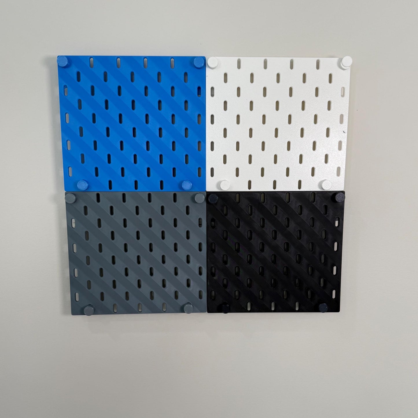 Mini SKÅDIS Board – 3D Printed IKEA Organizer, Includes Suction and Command Mounts, Bundles with Hooks, Pins, Bins and Shelf