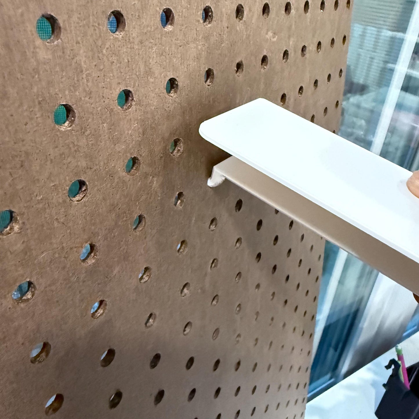 Adjustable Paper Holder for 1/4” Pegboard – Fits Letter Size Paper – 3D Printed Organizer with 30+ Color Options