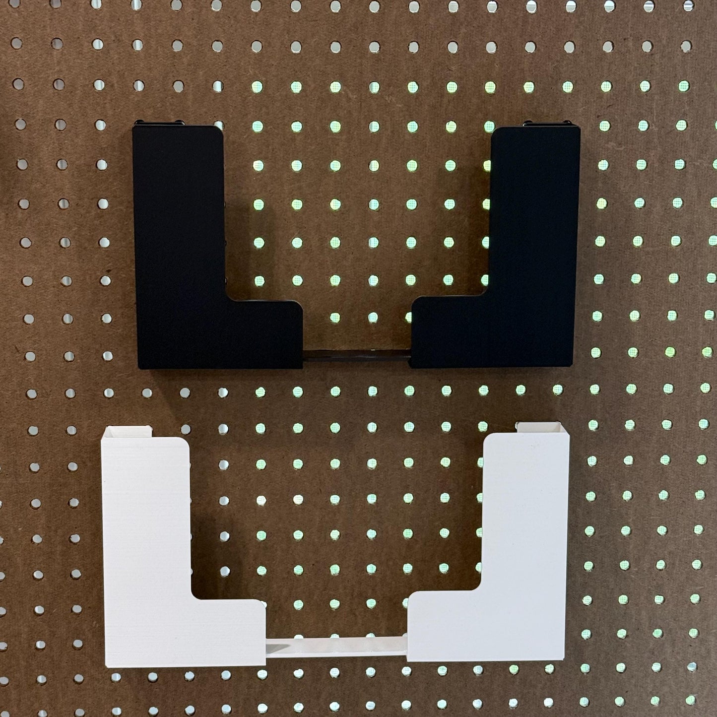 Adjustable Paper Holder for 1/4” Pegboard – Fits Letter Size Paper – 3D Printed Organizer with 30+ Color Options