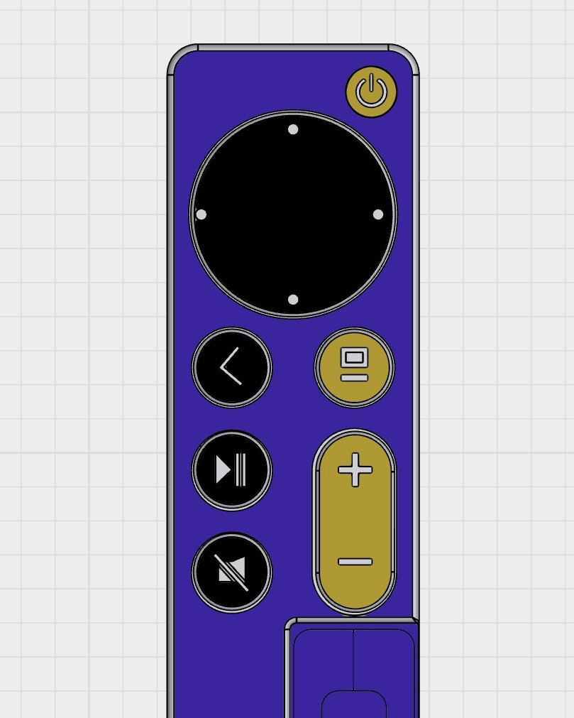 Oversized Apple TV Remote Case with Fidget Buttons – Siri Remote Gen 3 Compatible