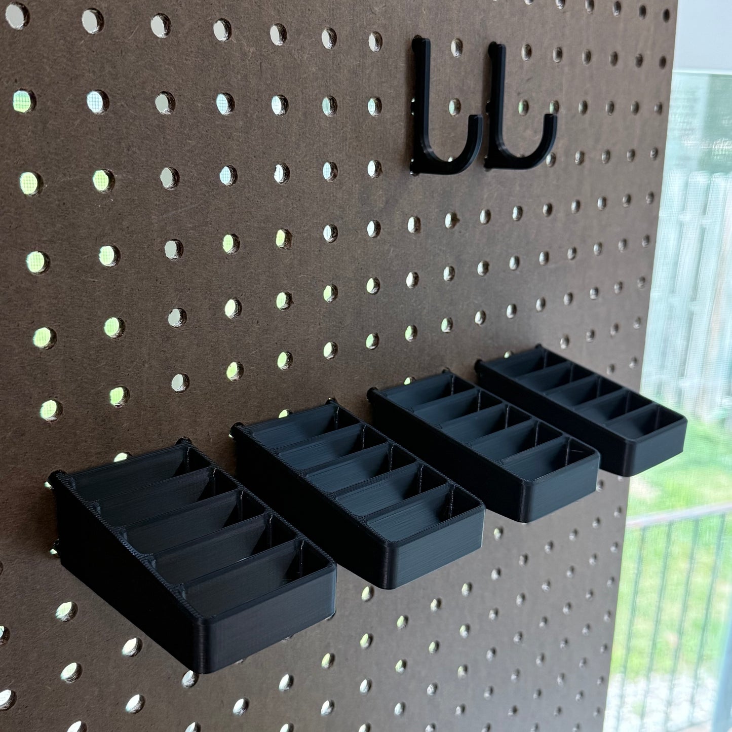 Scissor and Tool Holder for 1/4” Pegboards