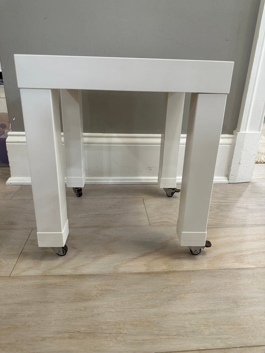 IKEA LACK Side Table Casters - 3D Printed Hollow Leg Brackets - Adds Wheels and Mobility - Hardware Only