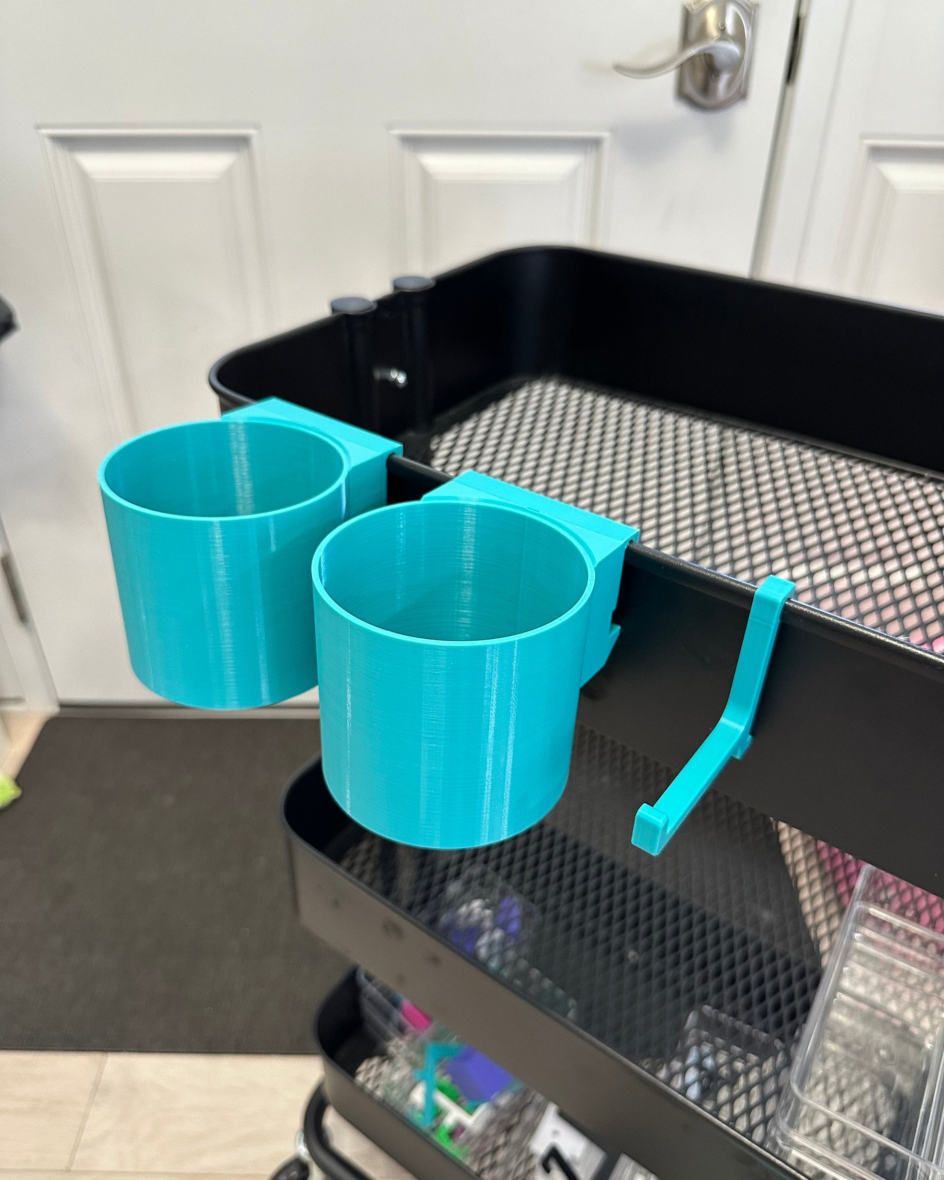 Tumbler and Bottle holder for the IKEA RASKOG Utility Cart, multiple sizes and 30+ colors