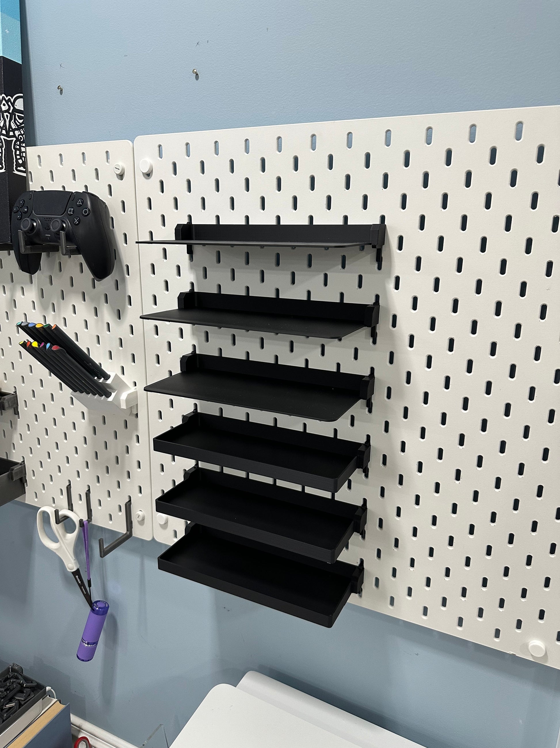 IKEA SKADIS and RASKOG Shelves – Custom Sizes & 30+ Colors, Works with many carts!