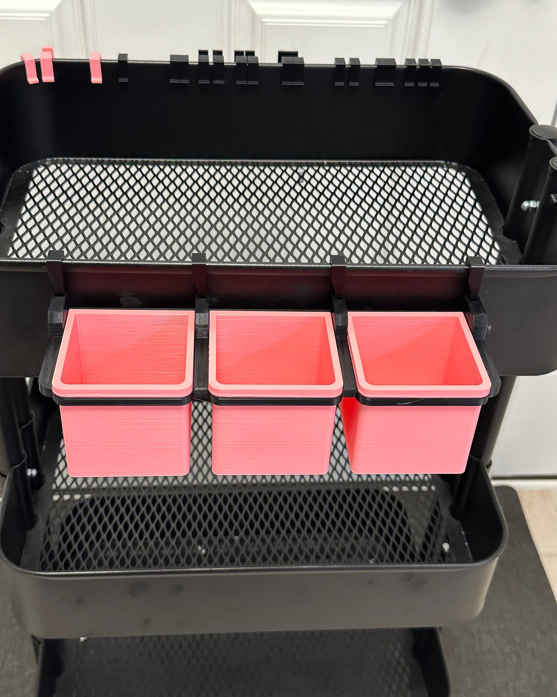 Removable Bins for IKEA SKADIS and RASKOG, unique design that work with both, comes in 30+ colors and 3 sizes