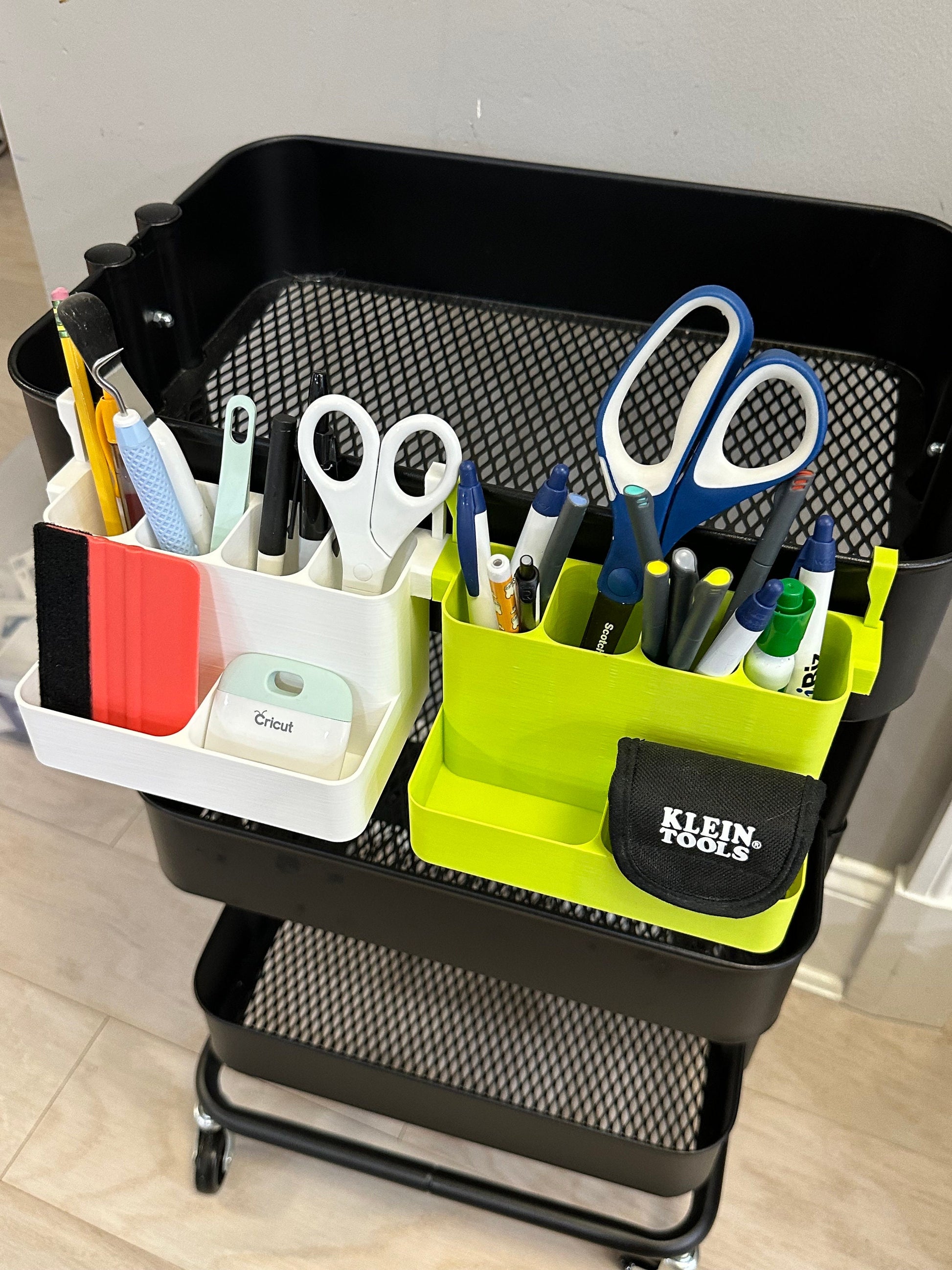 IKEA SKÅDIS + RÅSKOG Shelf – Custom Pegboard and Cart Organizer