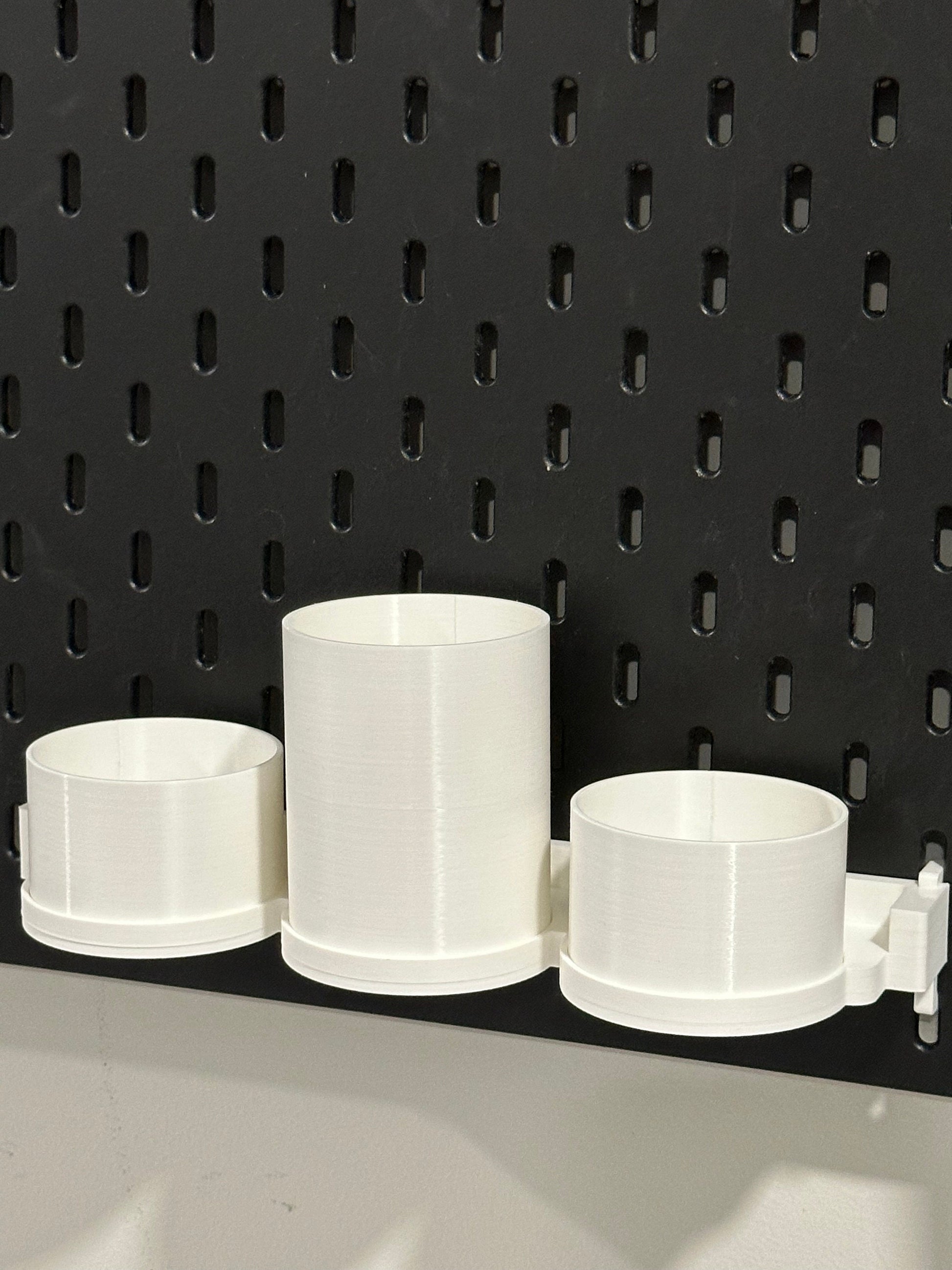 Magnetic Snap On Storage Cups – Compatible With IKEA SKÅDIS & RÅSKOG
