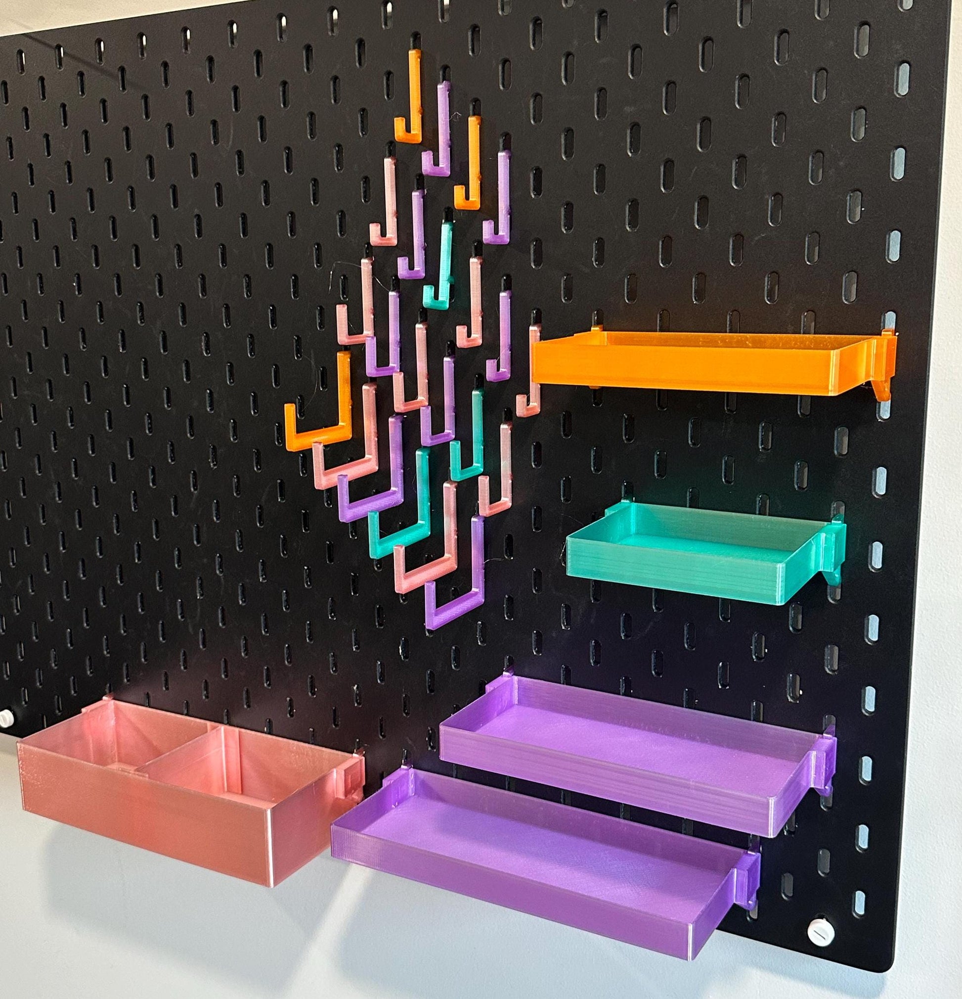 SKÅDIS Accessory Bundles – Special Edition Colors, Bins, Shelves, Hooks & Organizers