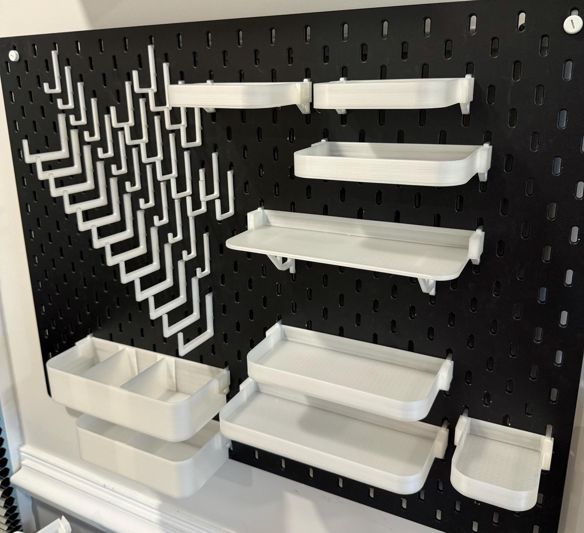 SKADIS Pegboard Accessories – Shelves, Bins, Hooks & Storage Bundles