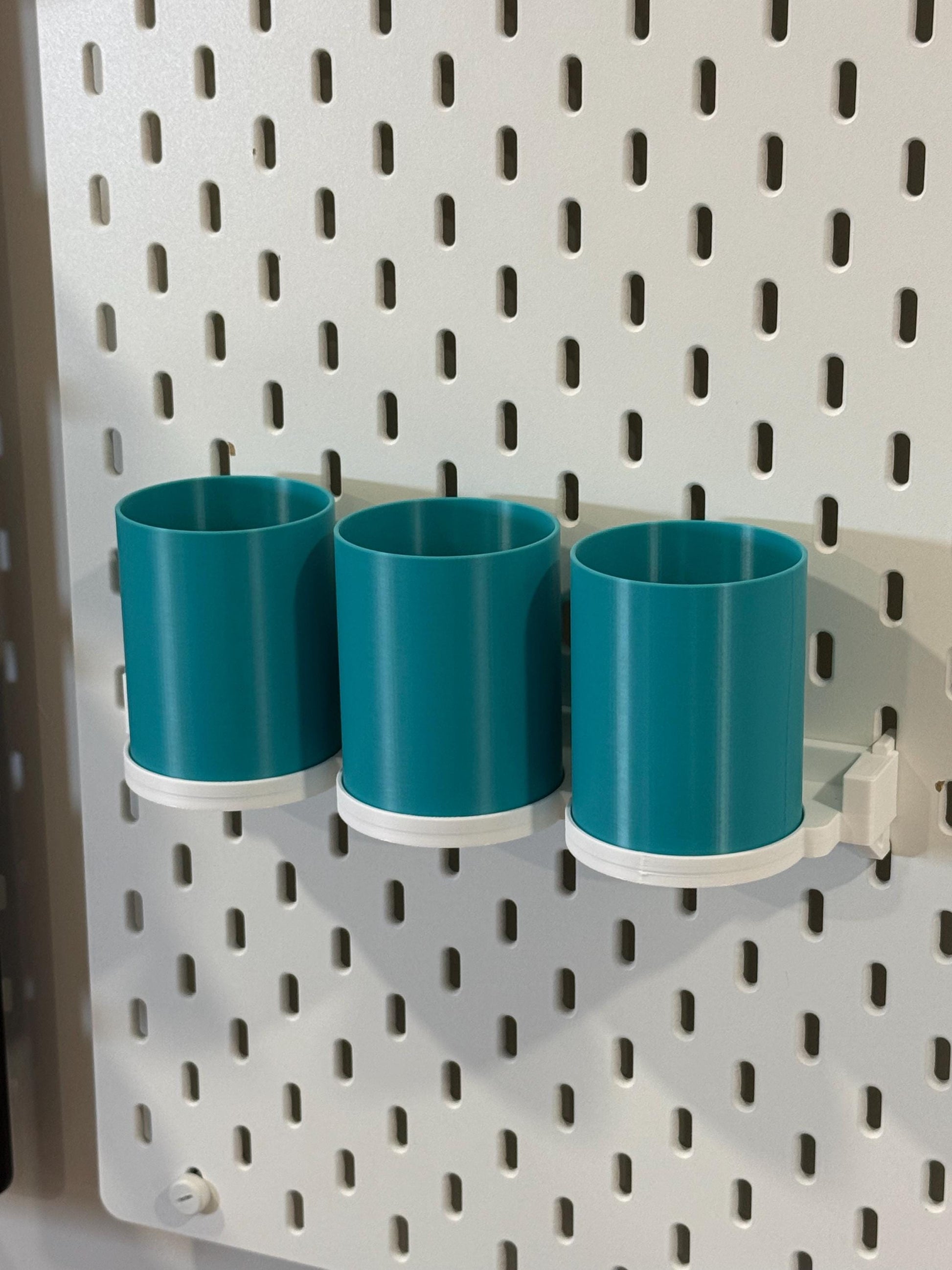 Magnetic Snap On Storage Cups | Organizer for IKEA SKADIS and RASKOG