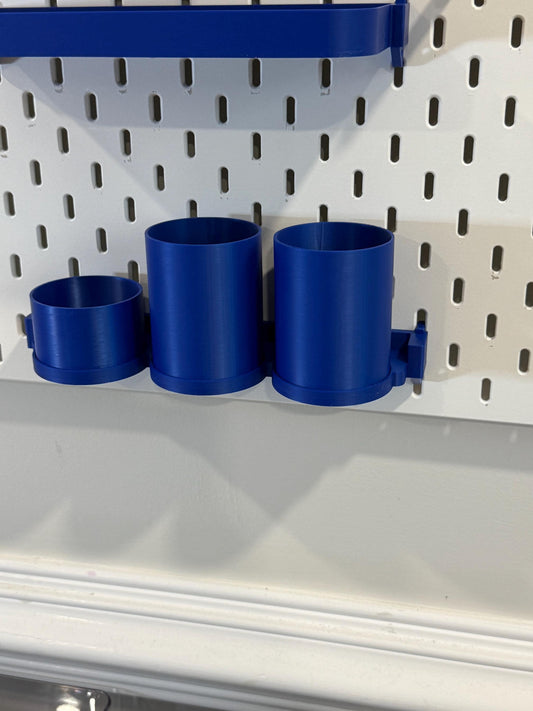 Magnetic Snap On Storage Cups – Compatible With IKEA SKÅDIS & RÅSKOG