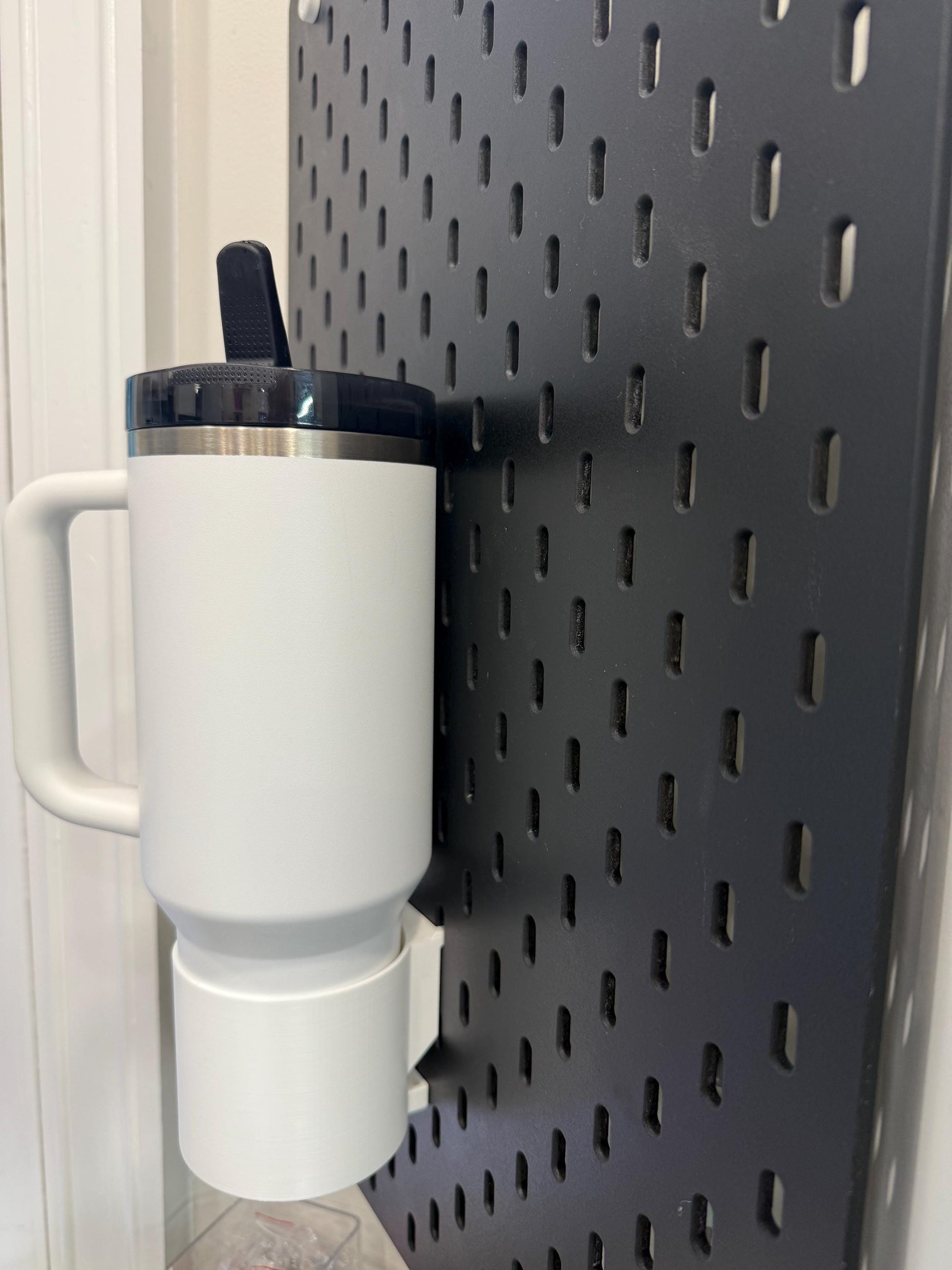 Tumbler and Bottle holder for the IKEA SKADIS pegboard, multiple sizes and 30+ colors