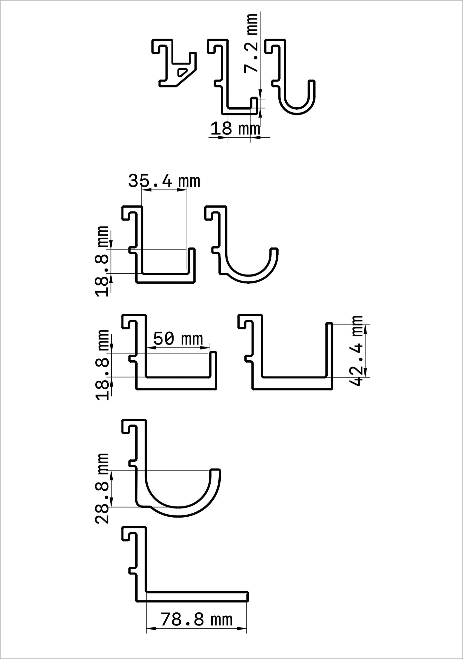 SKÅDIS Pegboard Hooks – Multiple Styles & Colors for IKEA SKÅDIS