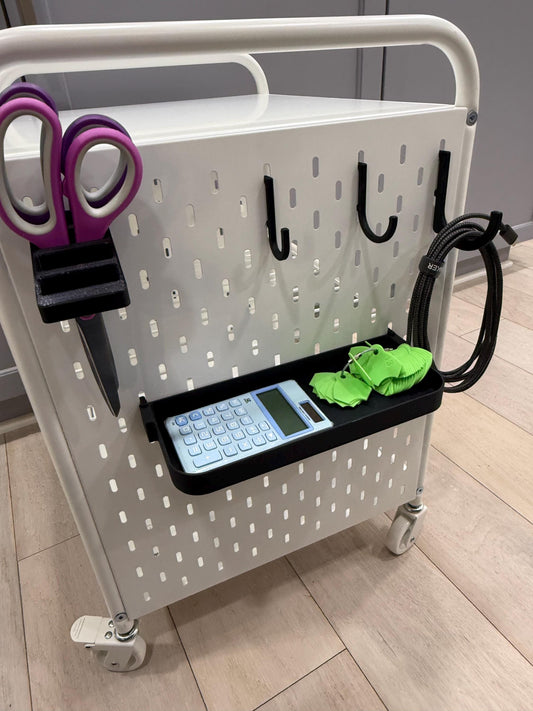 Hooks for IKEA BRANNBOLL - Also works with my line of SKADIS accessories (Shelves, bins and more) 30+ Colors