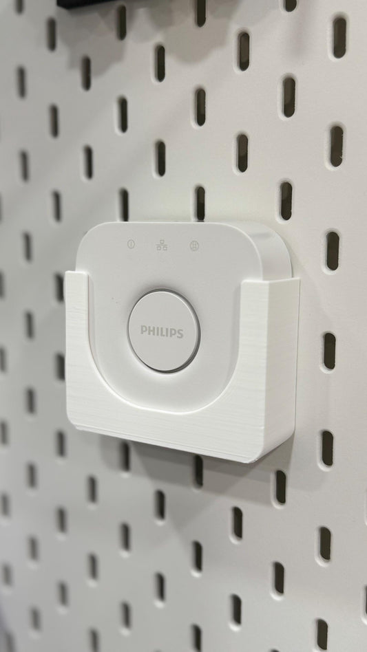 SKÅDIS Hue Bridge Mount | Compatible with IKEA SKÅDIS Pegboard | Smart Home Organizer Accessory
