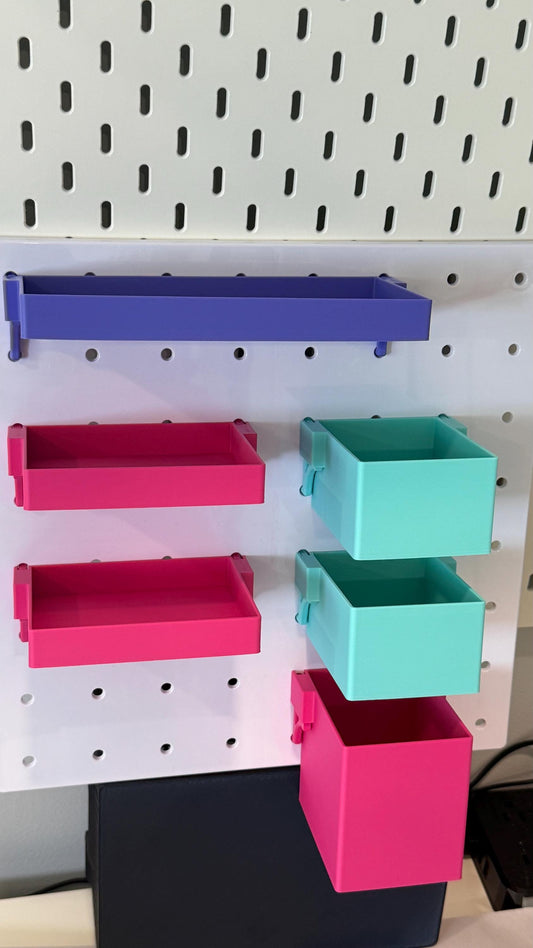 Brightroom Pegboard Shelf – Compatible 3D Printed Shelf for Target Pegboards – Size 2 to Size 6 – Brightroom Organizer Accessory