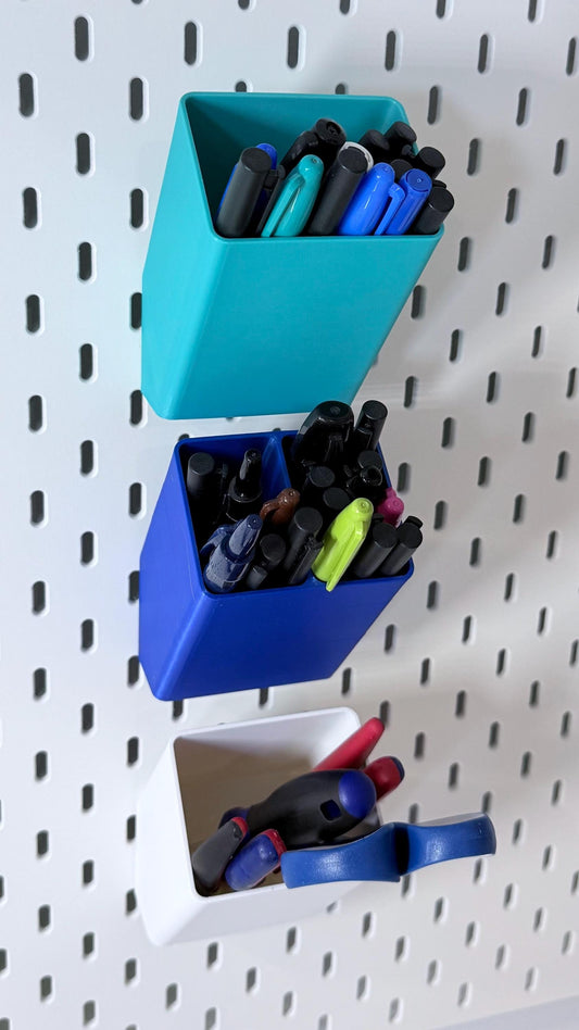 Slanted Pencil Container for IKEA SKÅDIS – Multiple Options Available, 30+ Colors