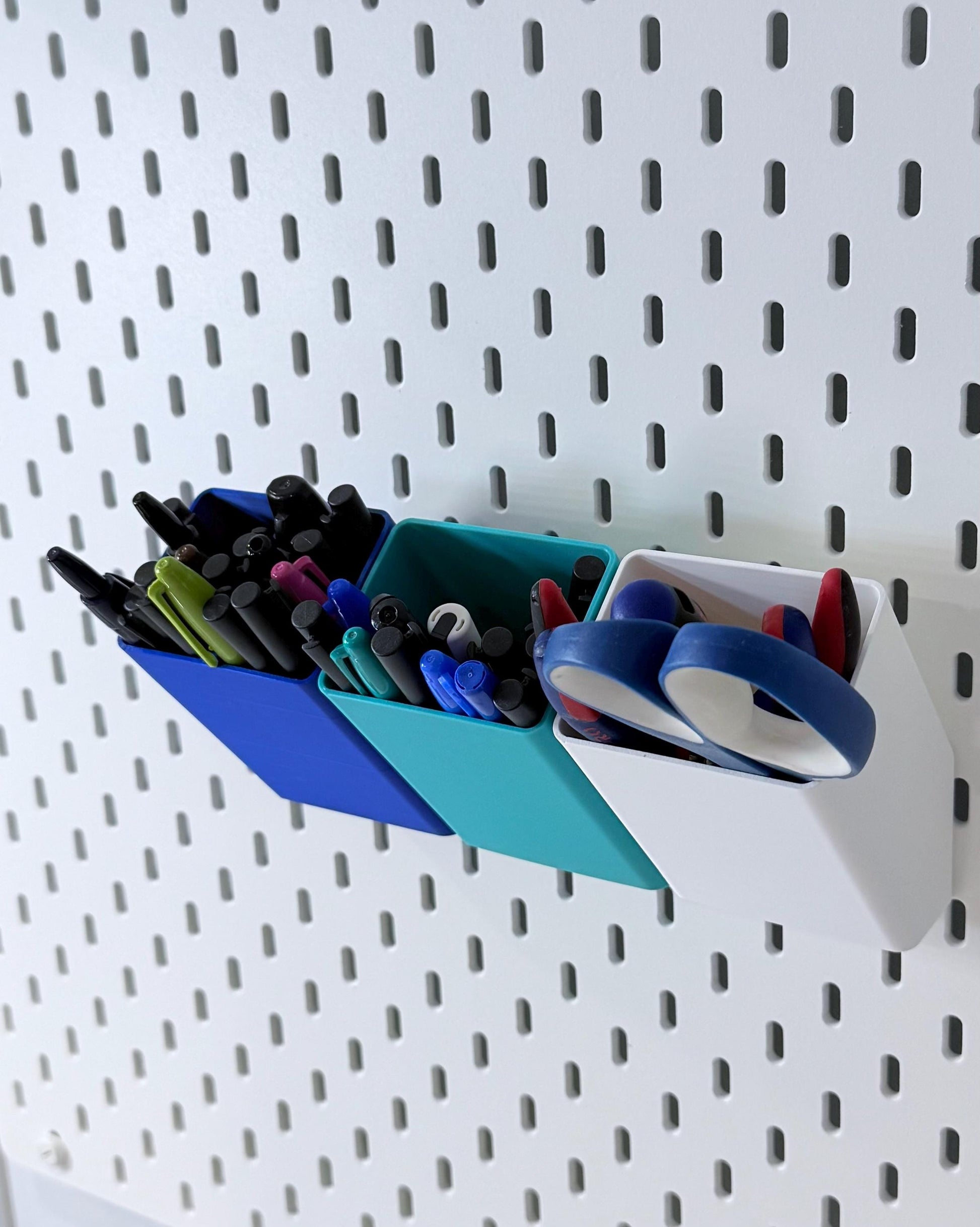 Slanted Pencil Container for IKEA SKÅDIS – Multiple Options Available, 30+ Colors