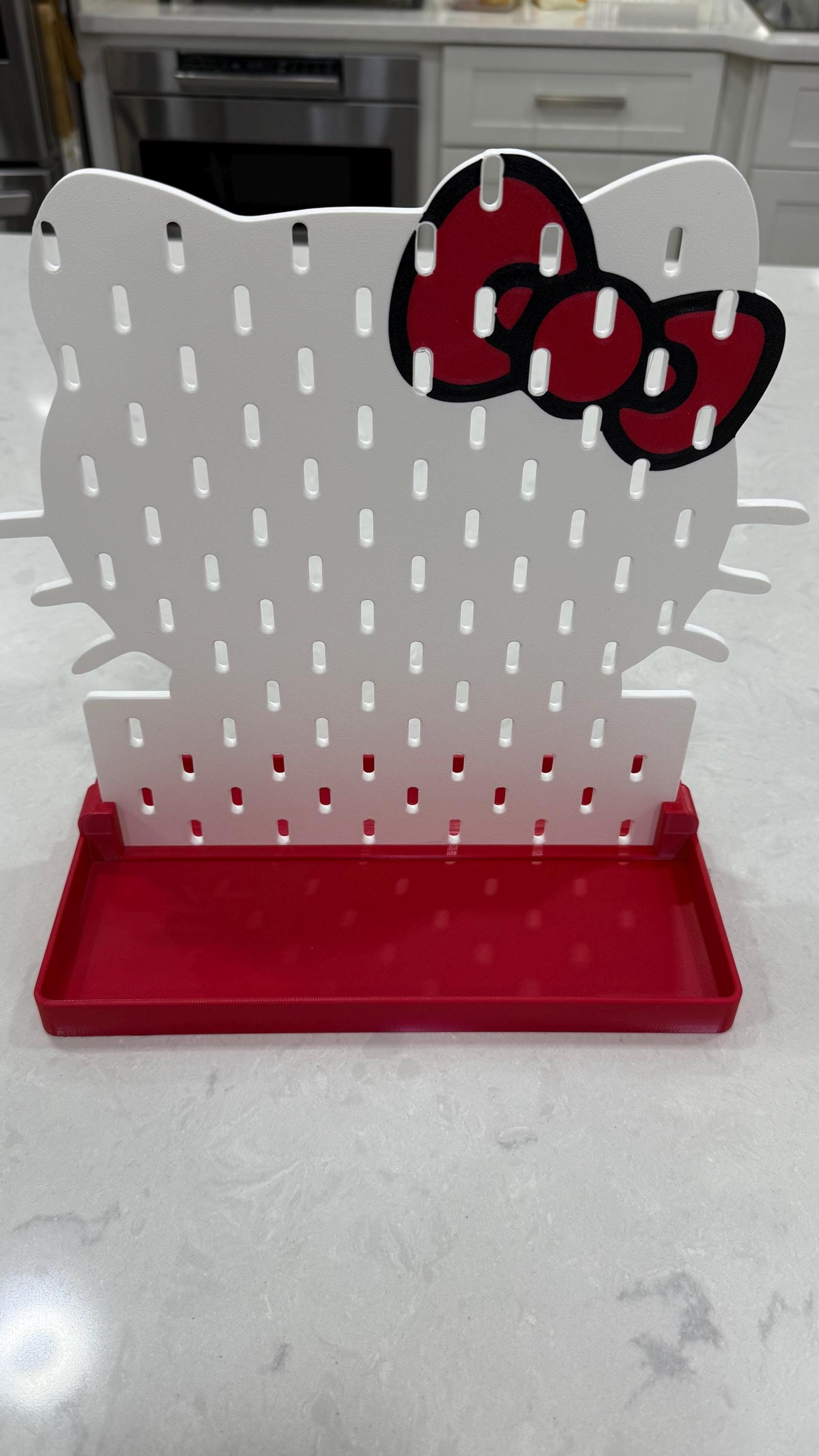 Fun & Trendy SKÅDIS Desktop Organizer –Kawaii Cat, Viral plushie Monster - Themed Styles in 30+ Colors