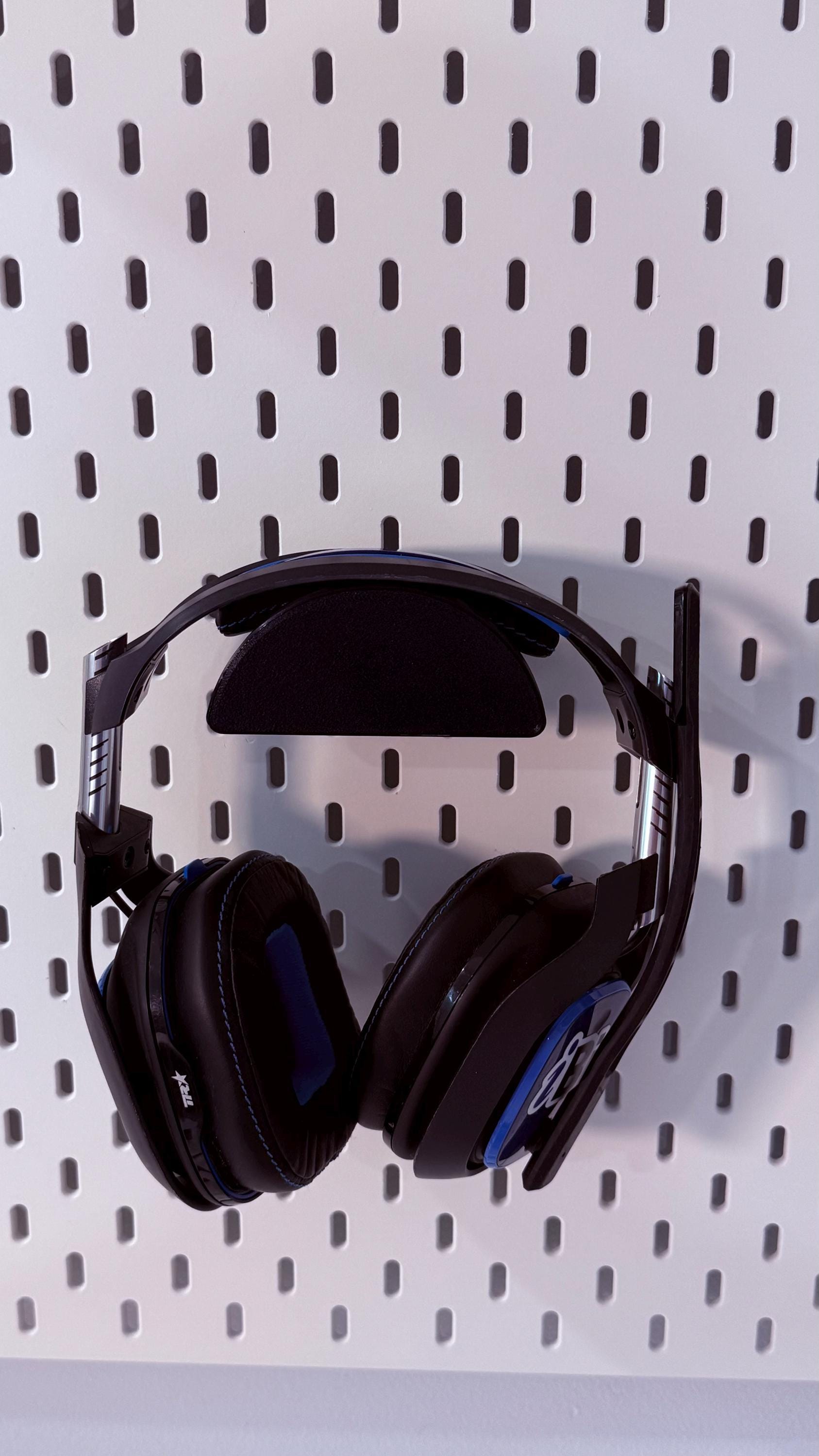 SKÅDIS Headset Holder - 3D Printed Wall Mount for Gaming Setup, Office, Headphones - Pegboard - 30+ Colors