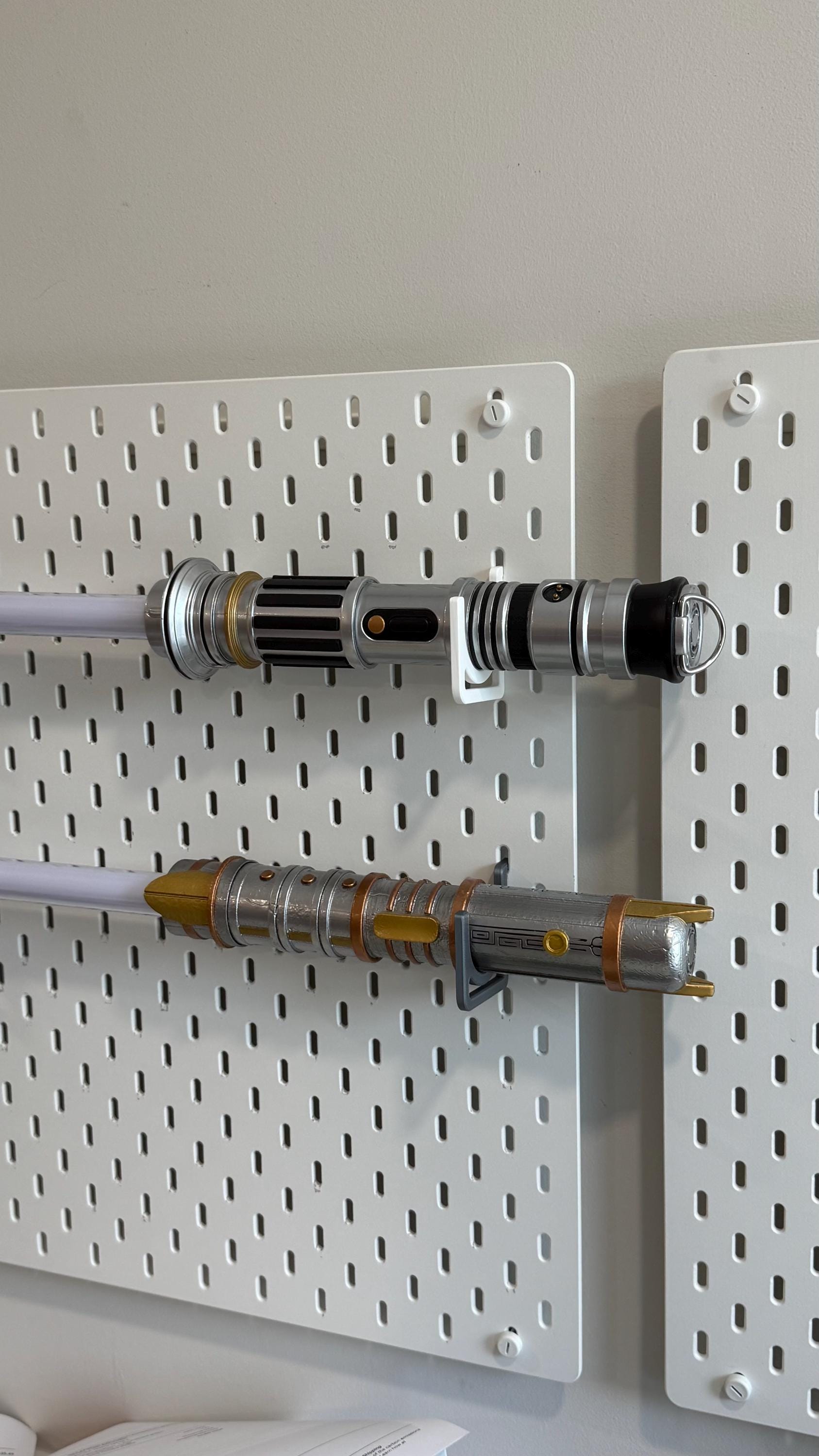 SKÅDIS Lightsaber Mounting Hooks | 2-Piece Set for Hilt & Blade | Disney Galaxy’s Edge Saber Display Holder