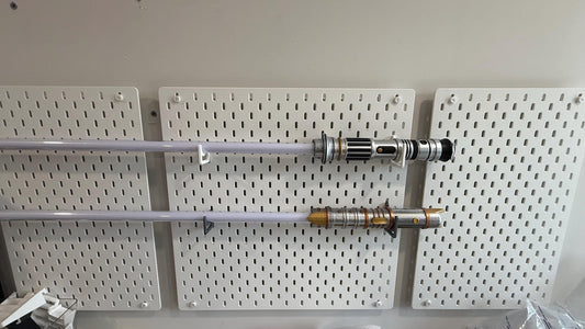 SKÅDIS Lightsaber Mounting Hooks | 2-Piece Set for Hilt & Blade | Disney Galaxy’s Edge Saber Display Holder