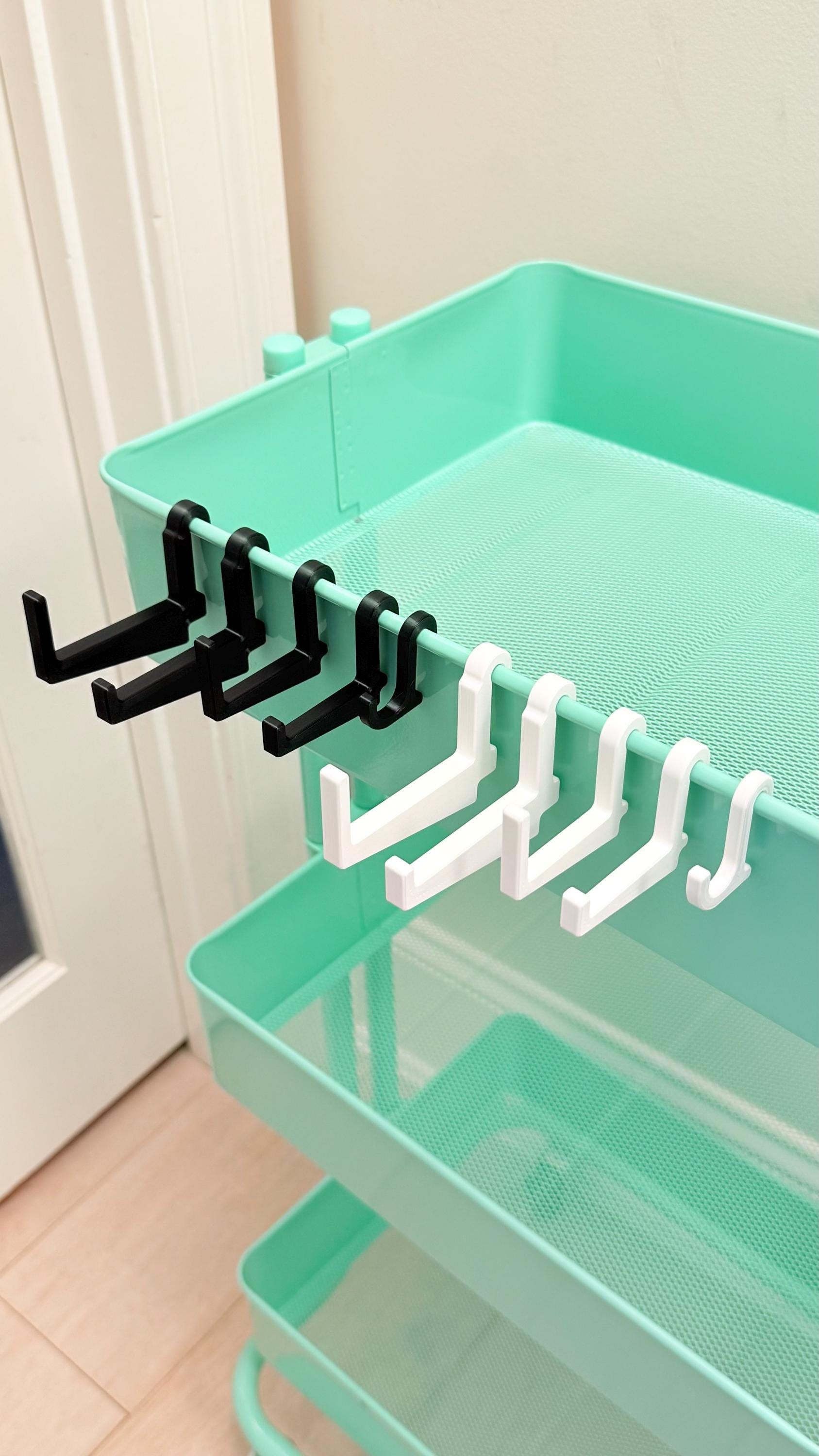 Lexington Cart Hooks – Fits Simply Tidy 3-Tier Cart (Michael’s) – Small J, Medium & Large + Combos