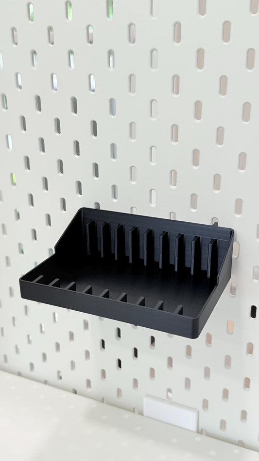 Game Case Holder for IKEA SKÅDIS Pegboard - 3D Printed Wall Display for Small Game Cartridge Cases - 30+ Colors